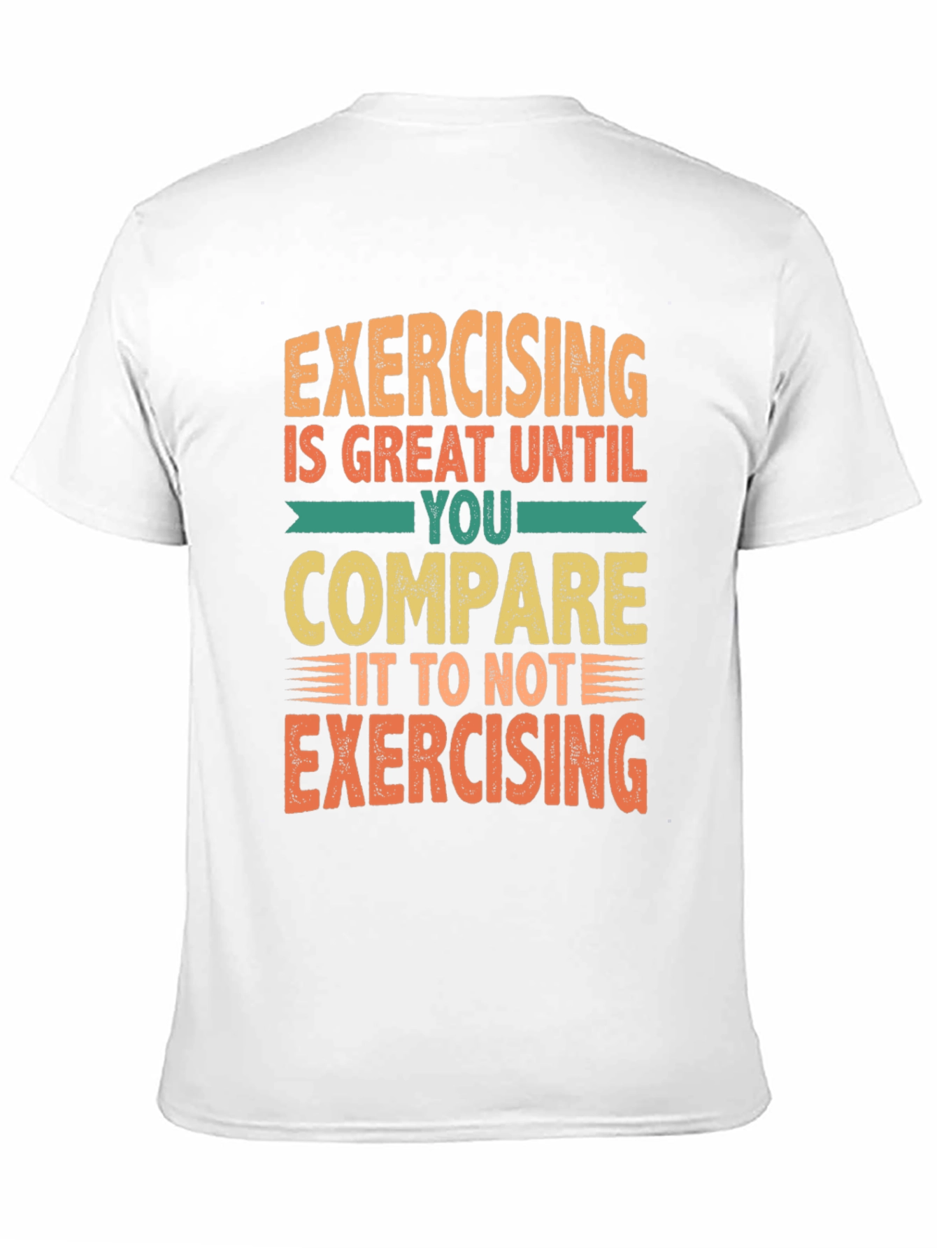 Black Funny Exercising T-Shirt view 11