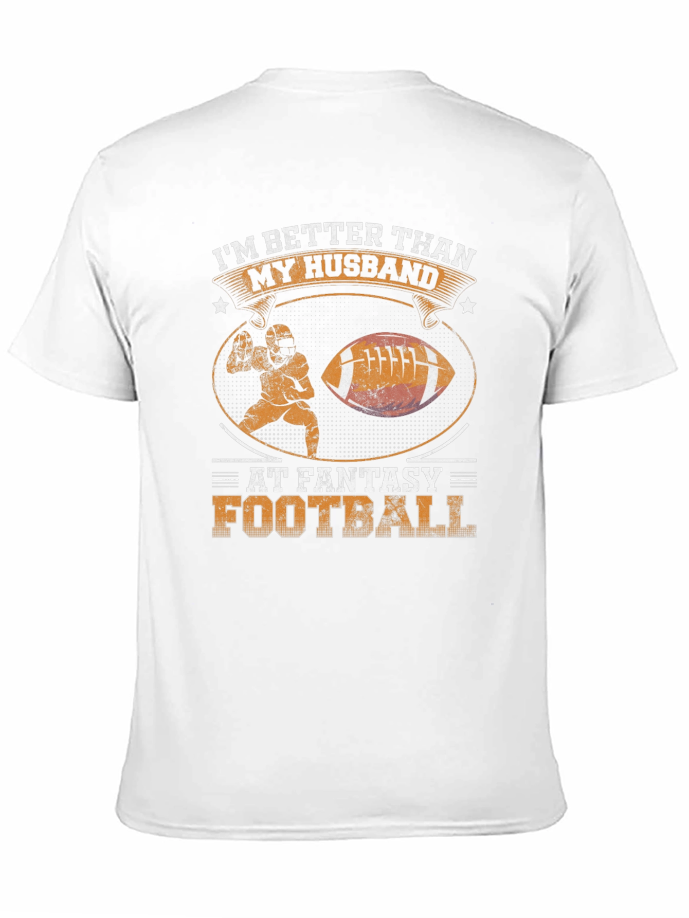 Black Funny Fantasy Football Wife T-Shirt view 11