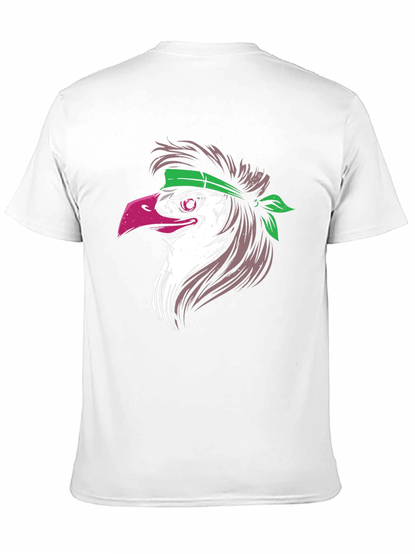 Black Eagle Head Graphic T-Shirt - Black view 11