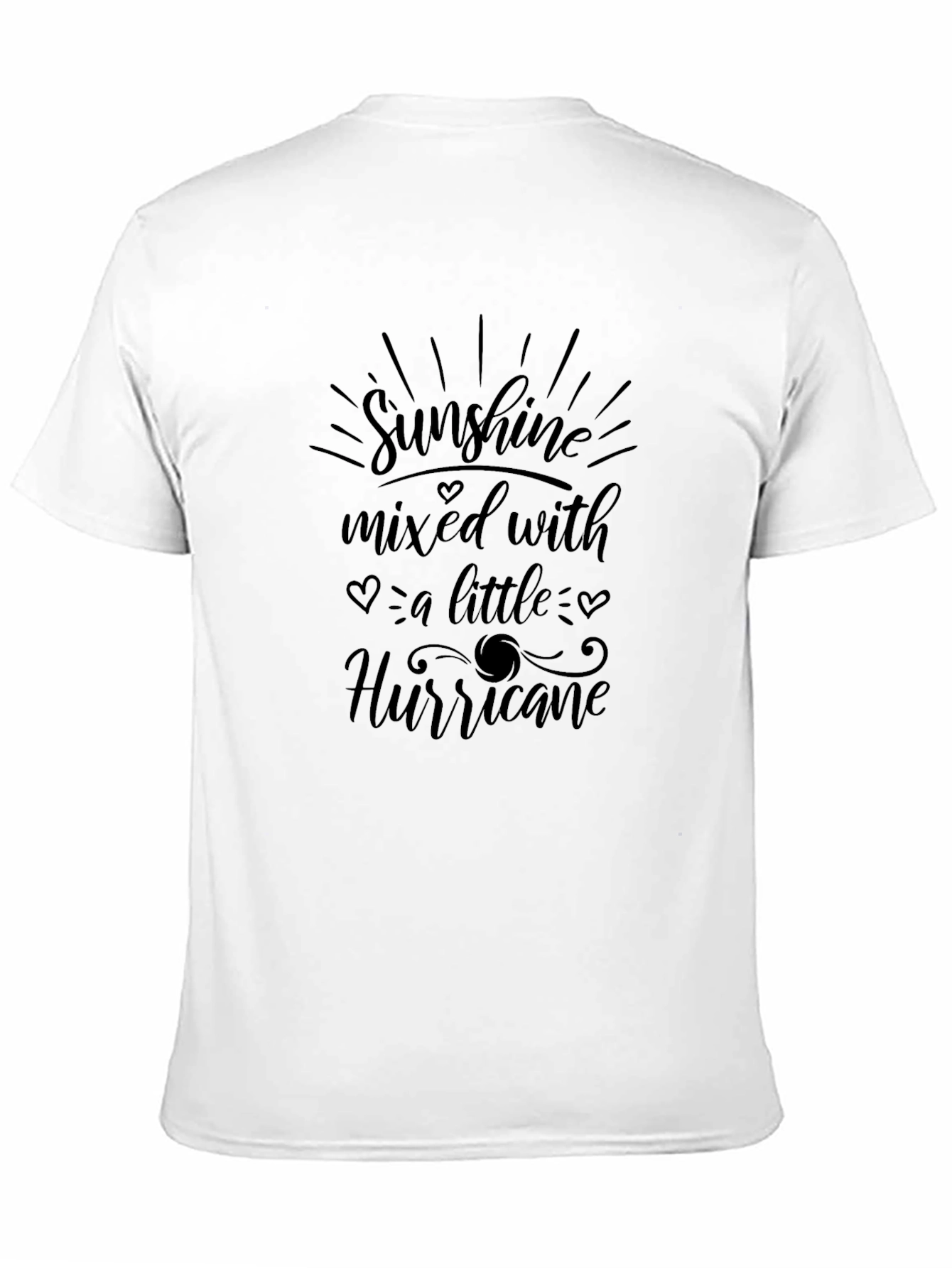 Black Sunshine & Hurricane Graphic Tee - Black T-Shirt view 11