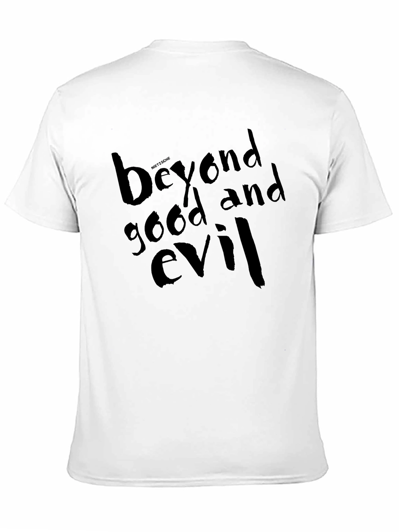 Black Beyond Good and Evil Black Graphic T-Shirt view 11