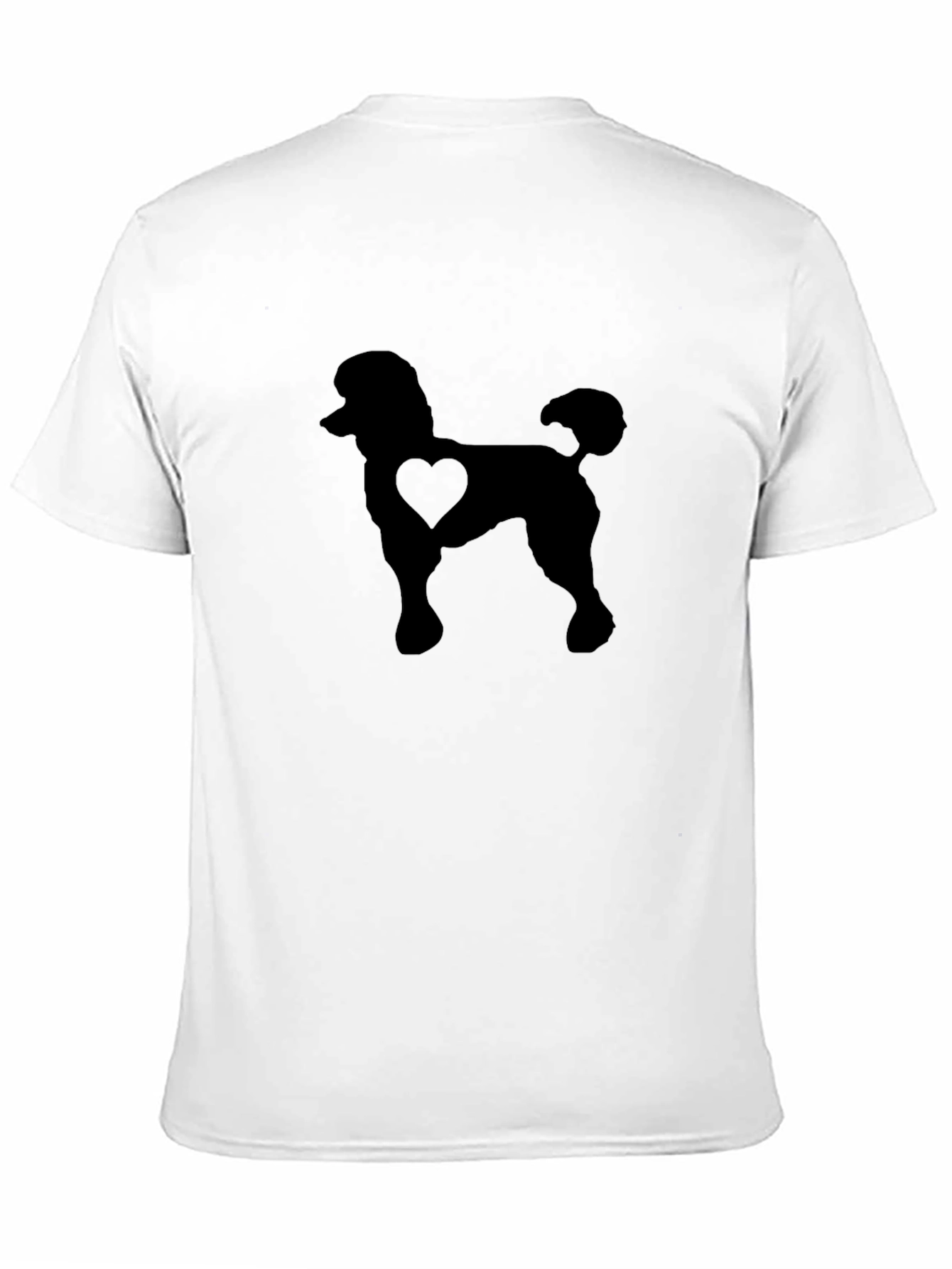 Black Poodle Heart T-Shirt - Stylish Dog Lover Tee view 11