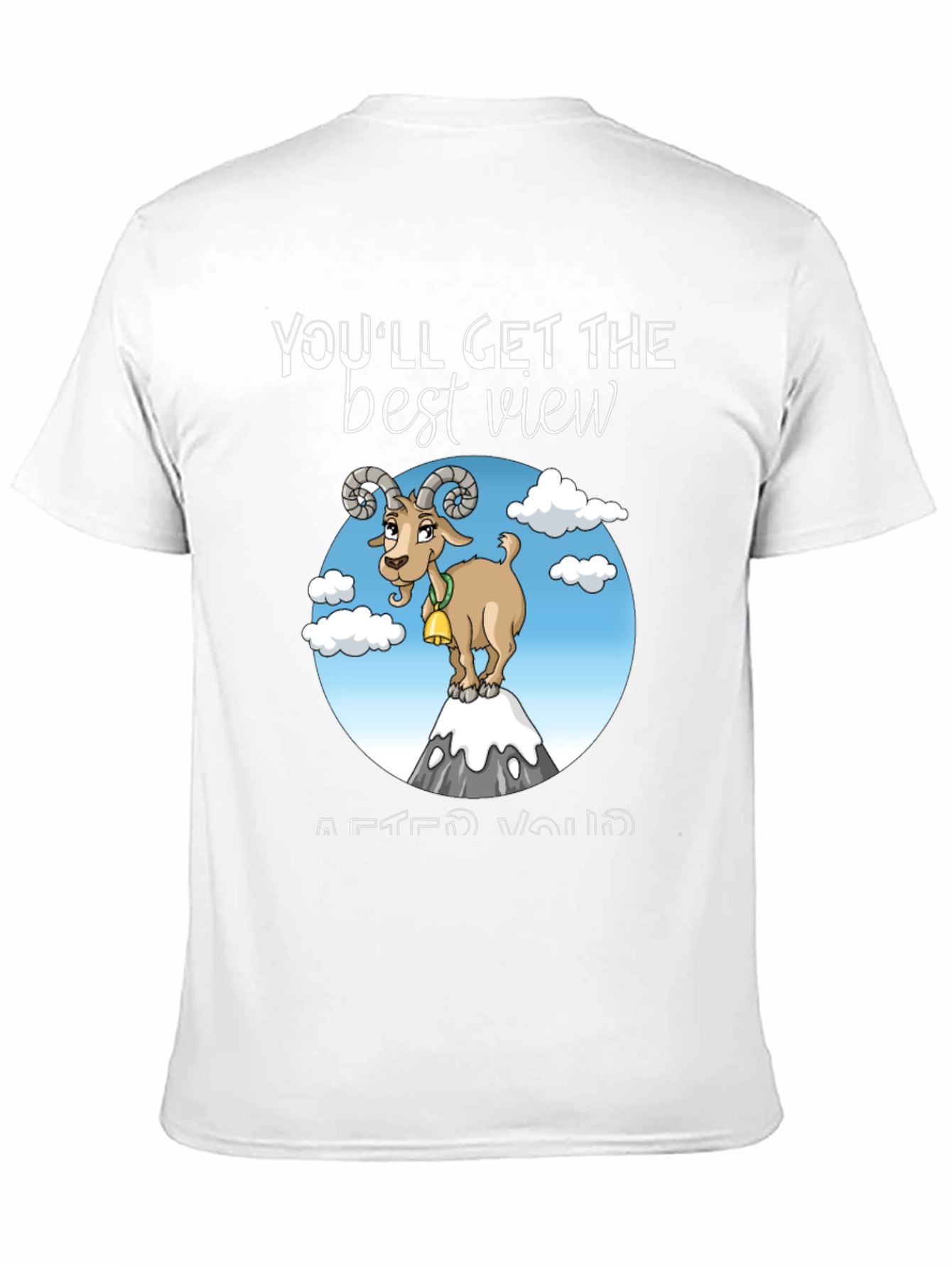 Black Mountain Goat T-Shirt - You'll Get the Best View view 11
