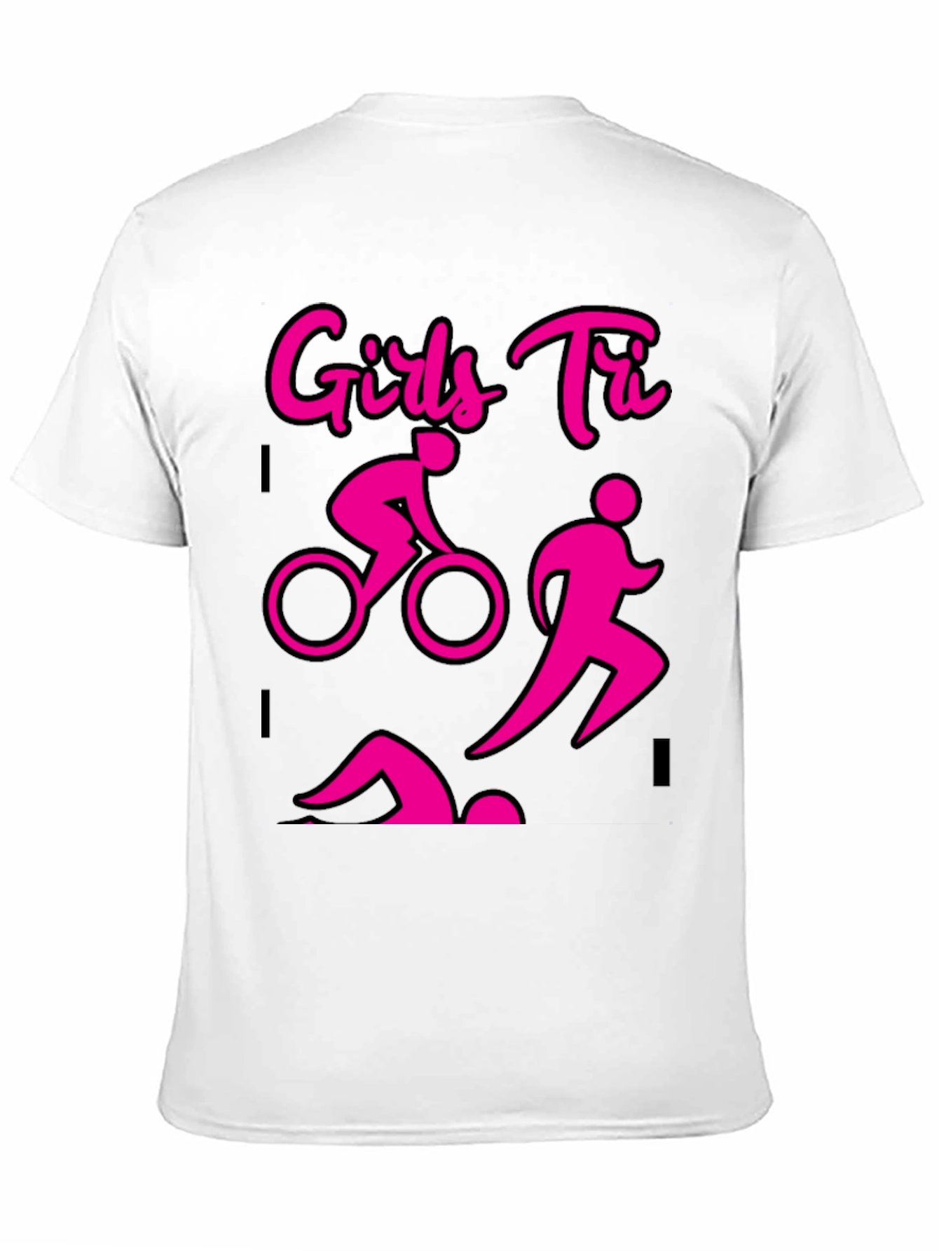 Girls Tri T-Shirt - Triathlon Design - 11