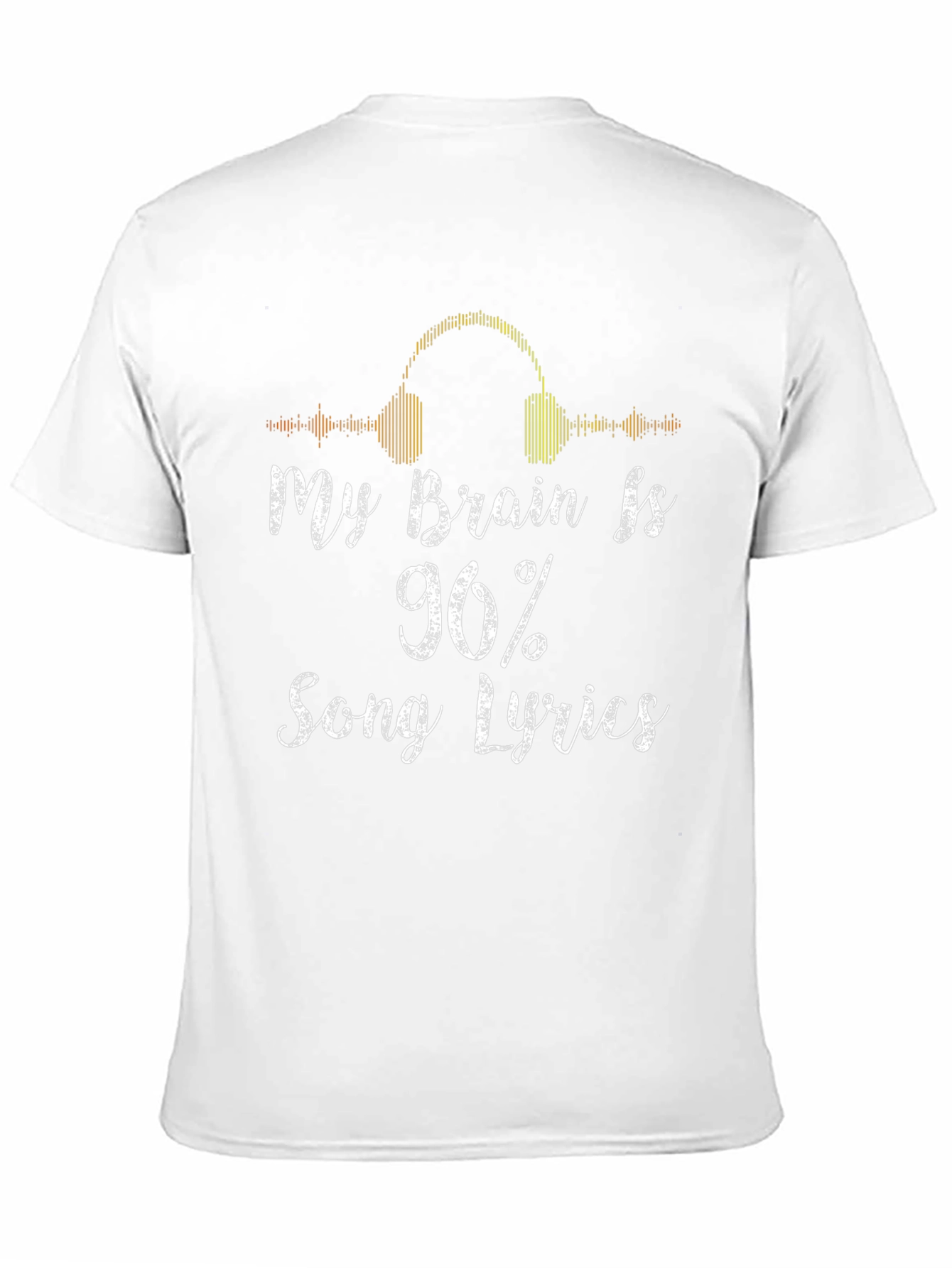 Black My Brain is 96% Song Lyrics T-Shirt view 11