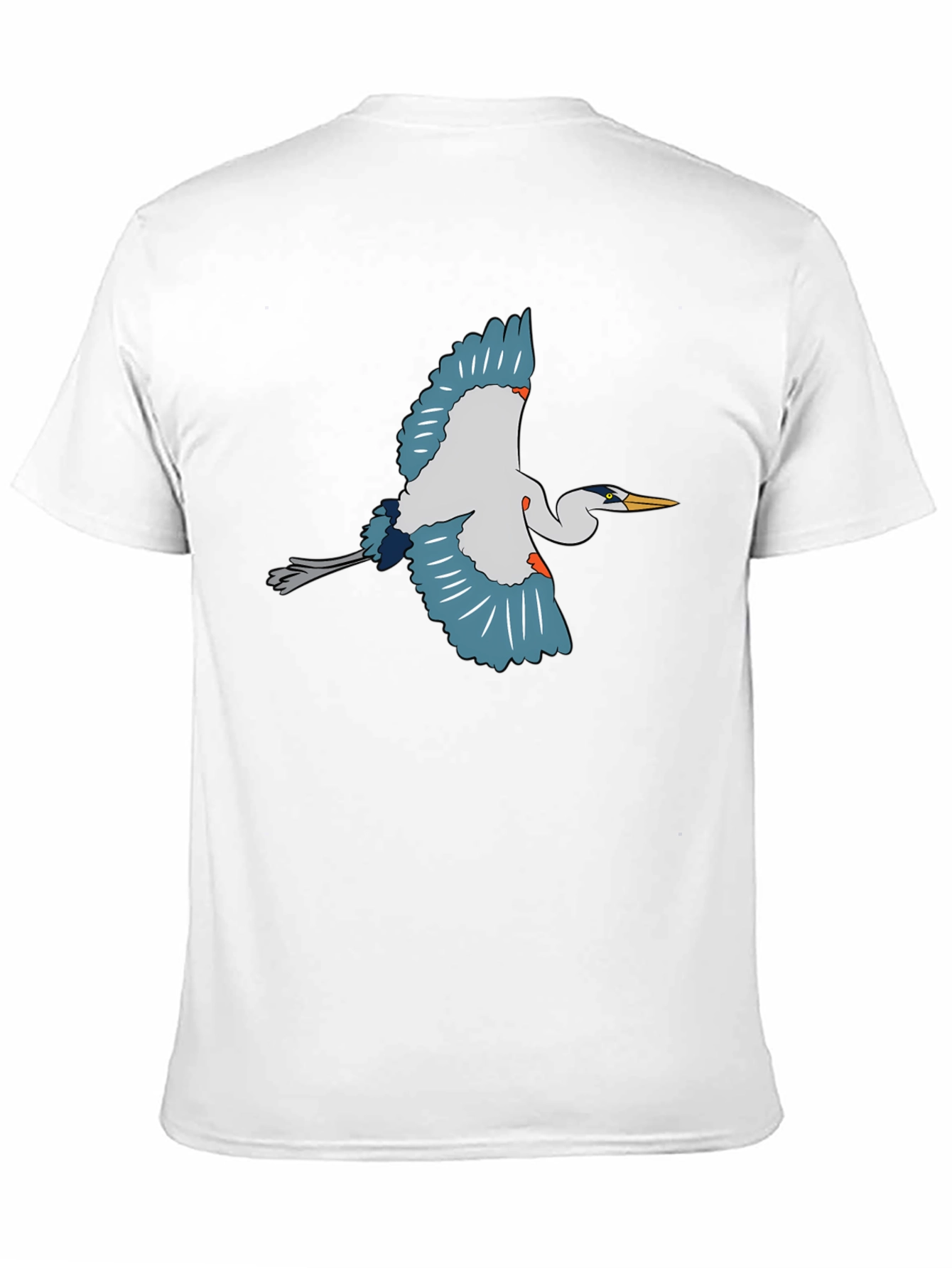 Black Heron Graphic Tee - Black Cotton T-Shirt view 11