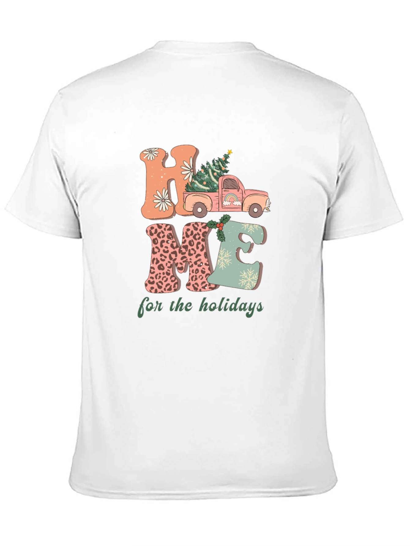 Black Home for the Holidays Graphic Tee view 11