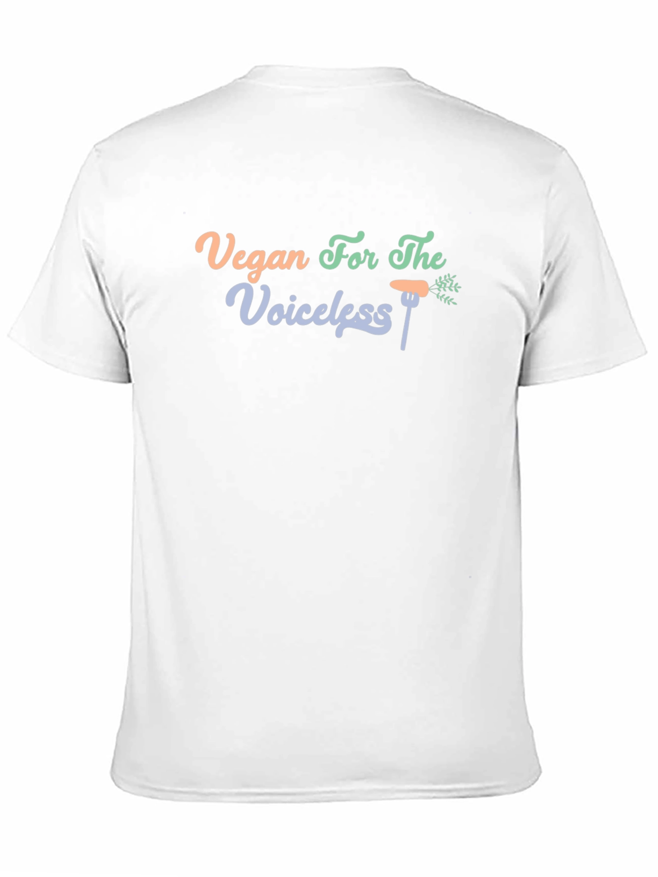 Black Vegan For The Voiceless Black T-Shirt view 11
