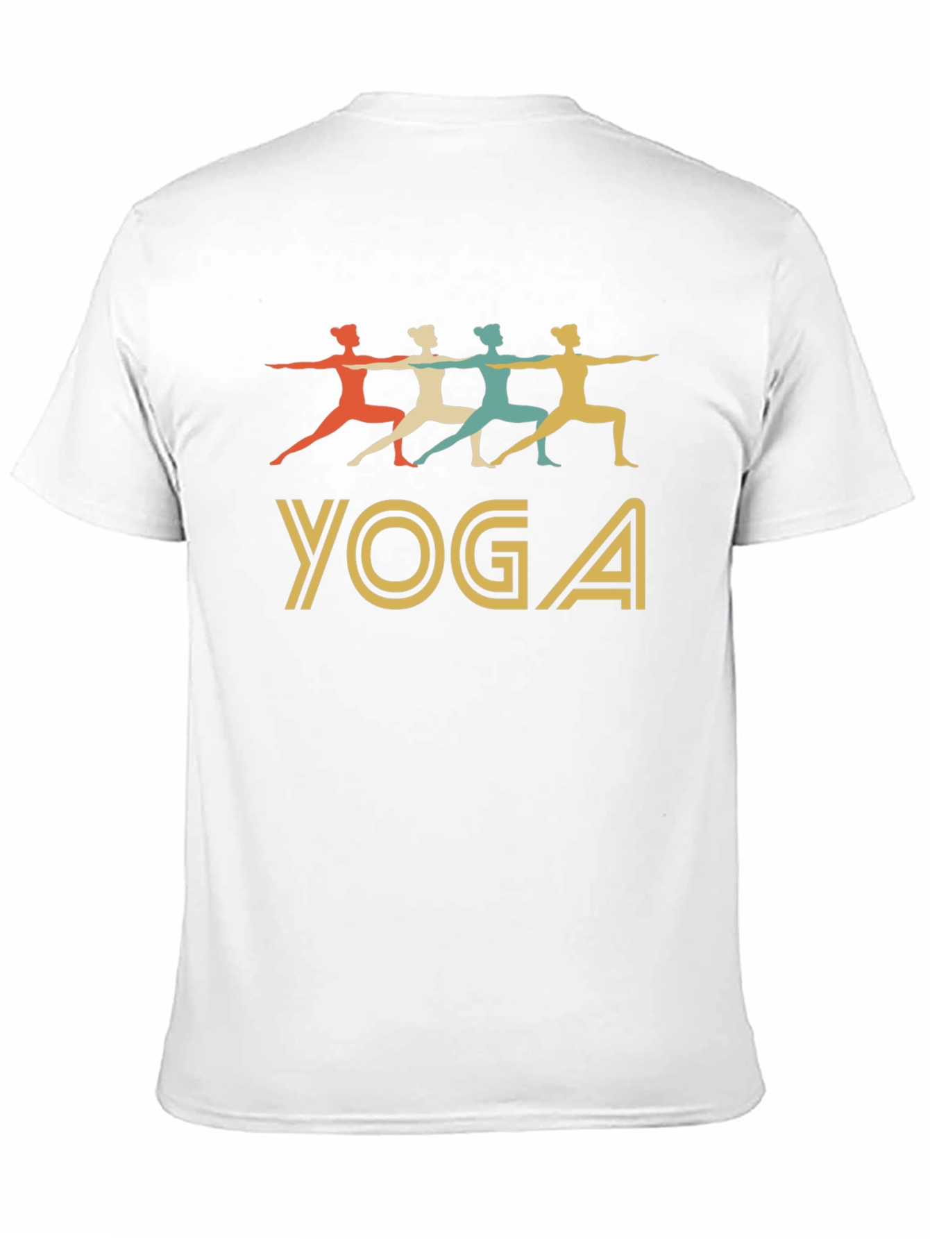 Black Yoga Pose Graphic Tee - Soft Cotton Blend T-Shirt view 11