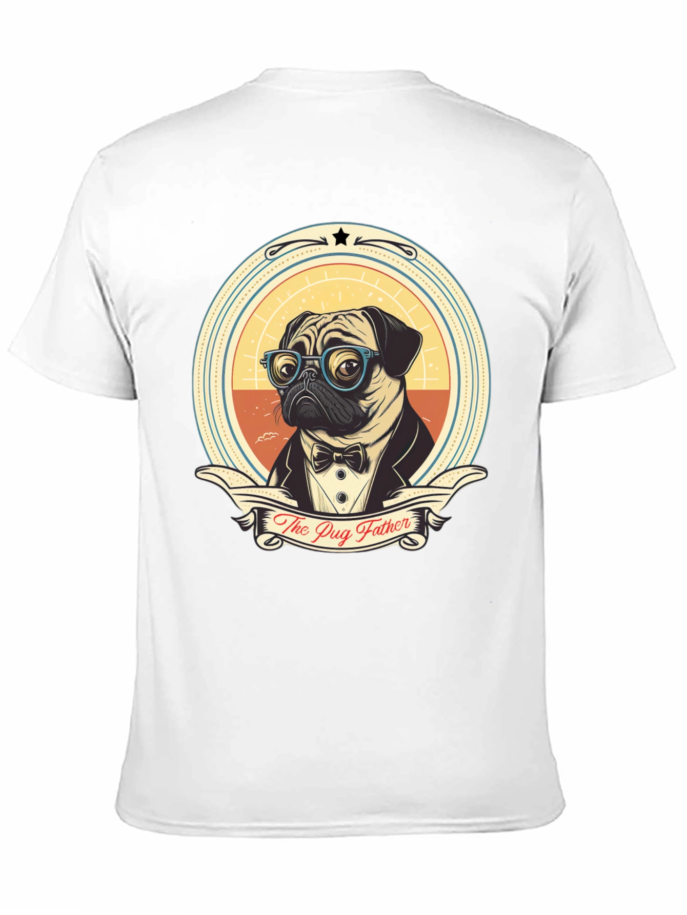 Black The Pug Father T-Shirt - Dog Dad Tee view 11