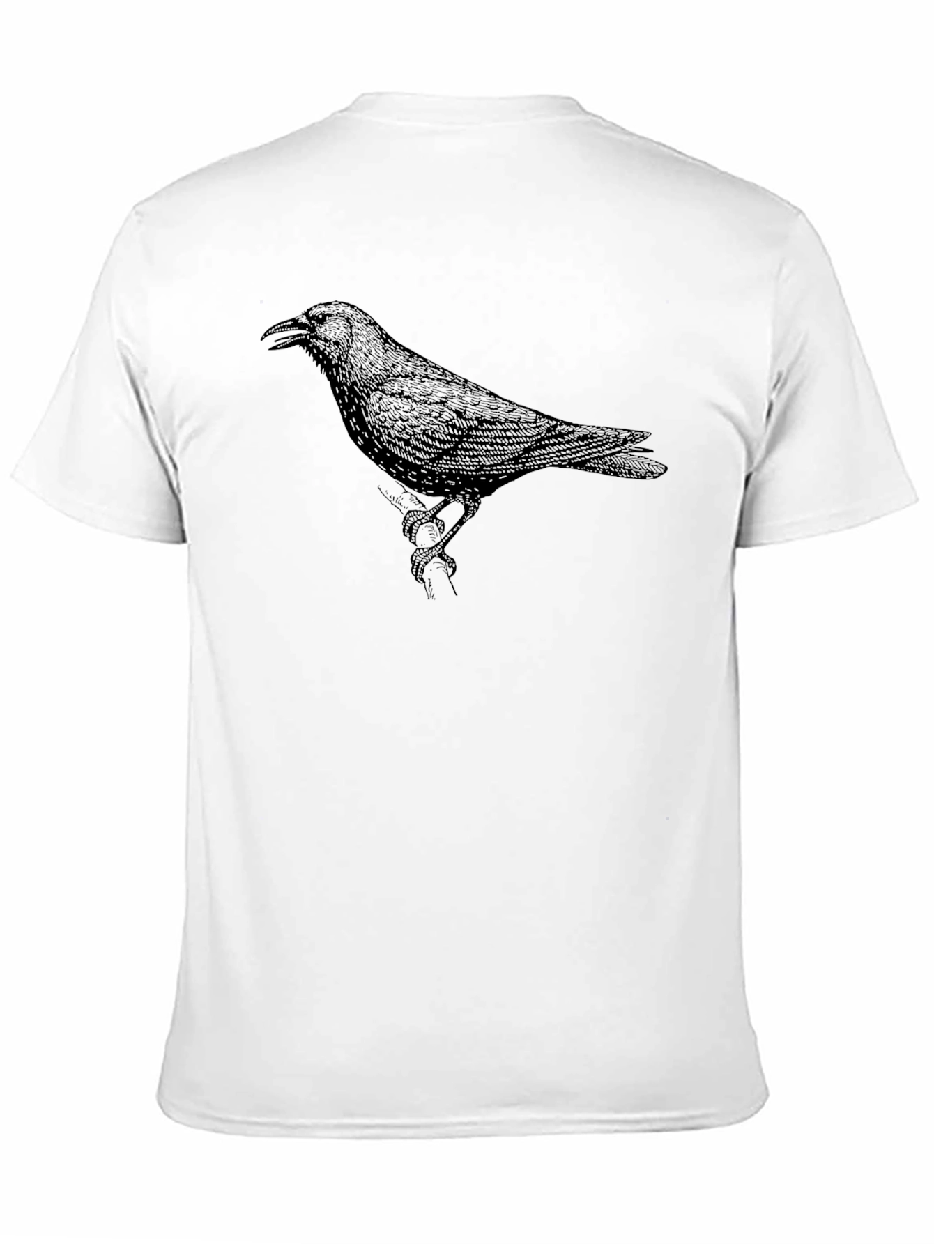 Black Raven Graphic Print Crew Neck T-Shirt view 11