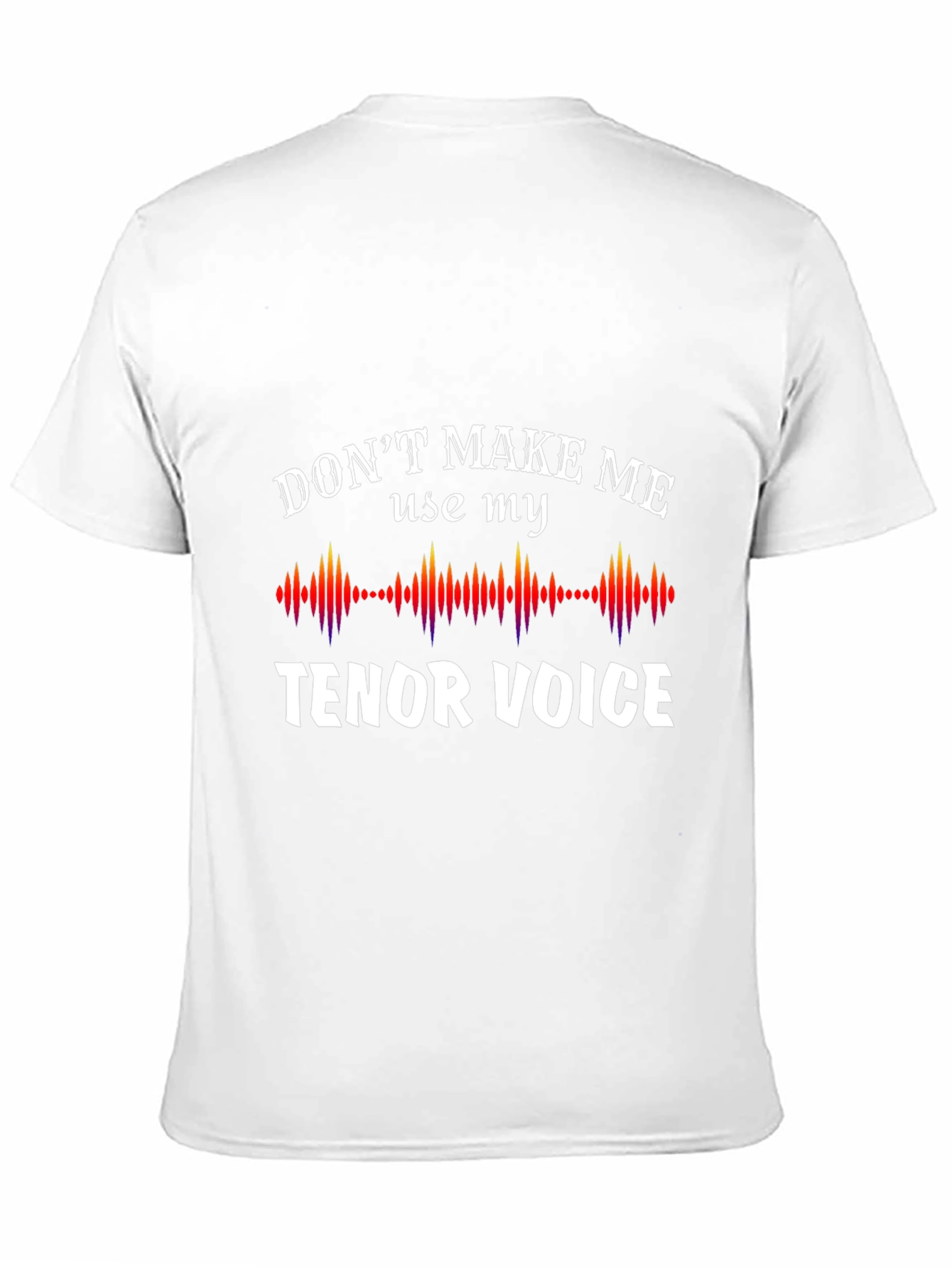 Black Tenor Voice Graphic Tee - Funny Music Lover Shirt view 11