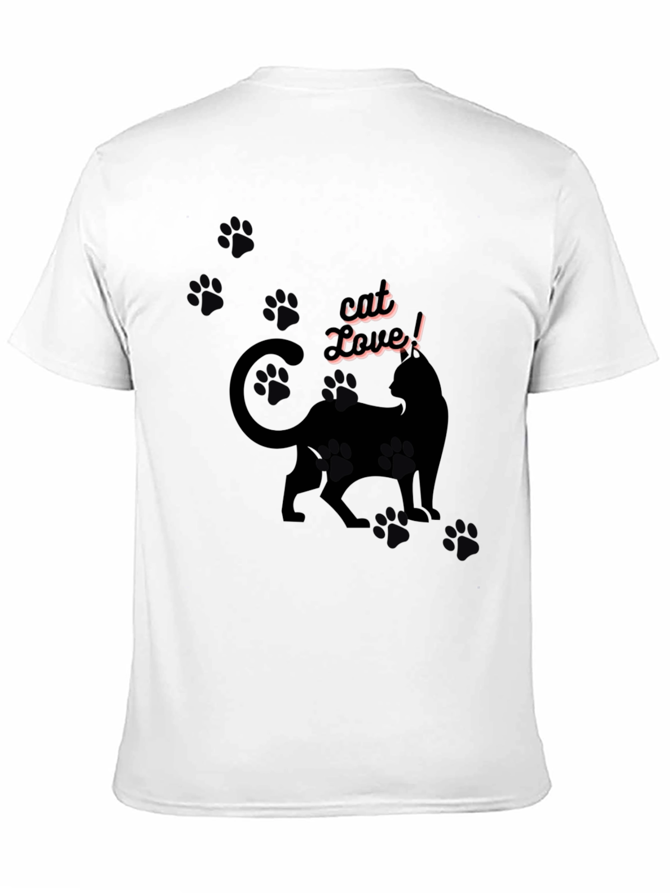 Black Cat Lover T-Shirt - Black Cat Design view 11