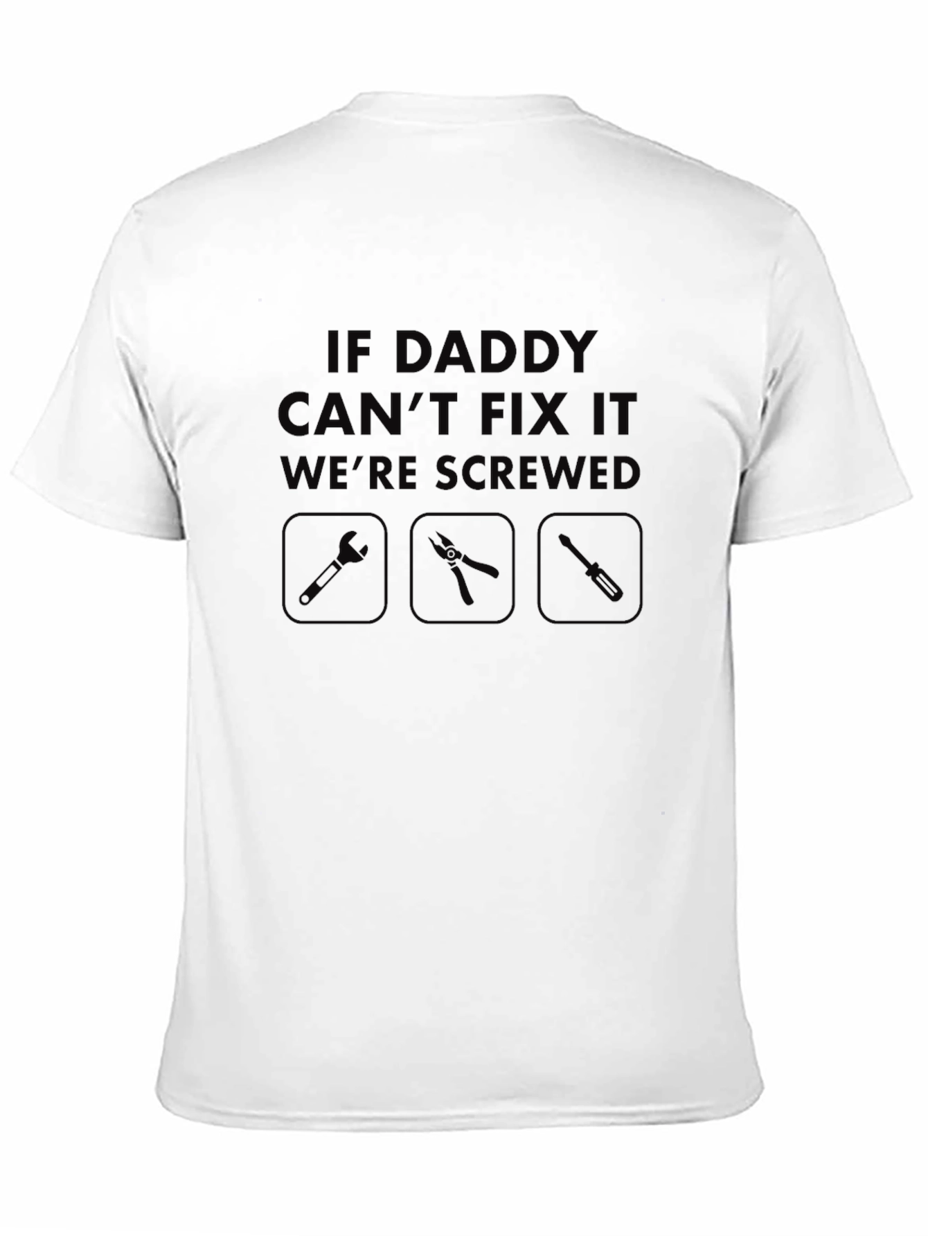 Black Daddy Can Fix It T-Shirt - Funny Gift for Dad view 11