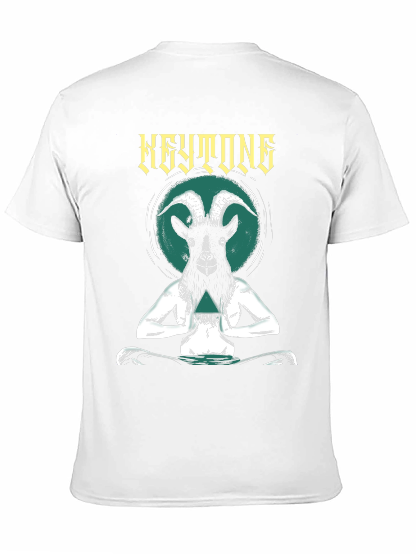 Black Keystone Goat Meditation Graphic Tee - Black view 11