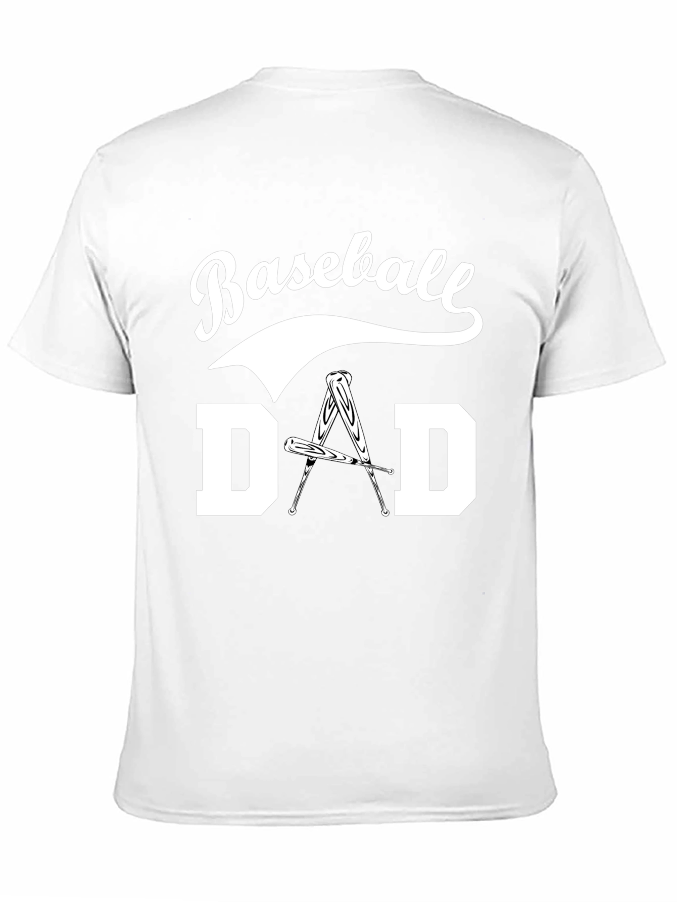Black Baseball Dad T-Shirt view 11