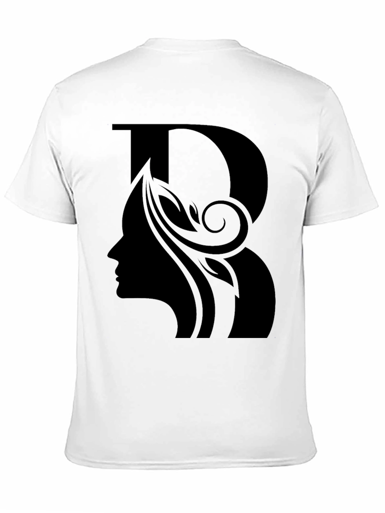 Black Elegant Black T-Shirt with Silhouette Design view 11