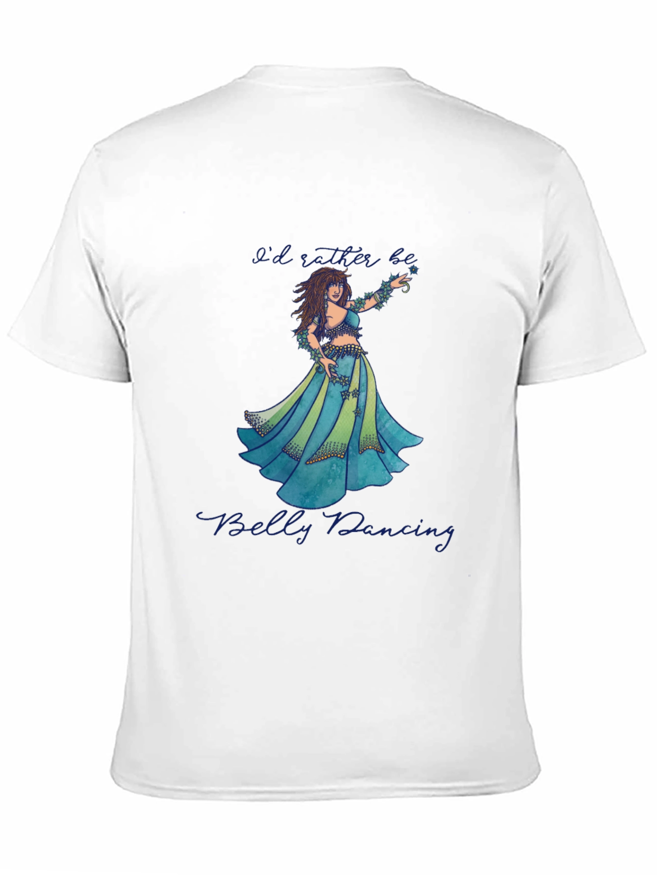 Black Belly Dancing Graphic T-Shirt - Soft Cotton Tee view 11
