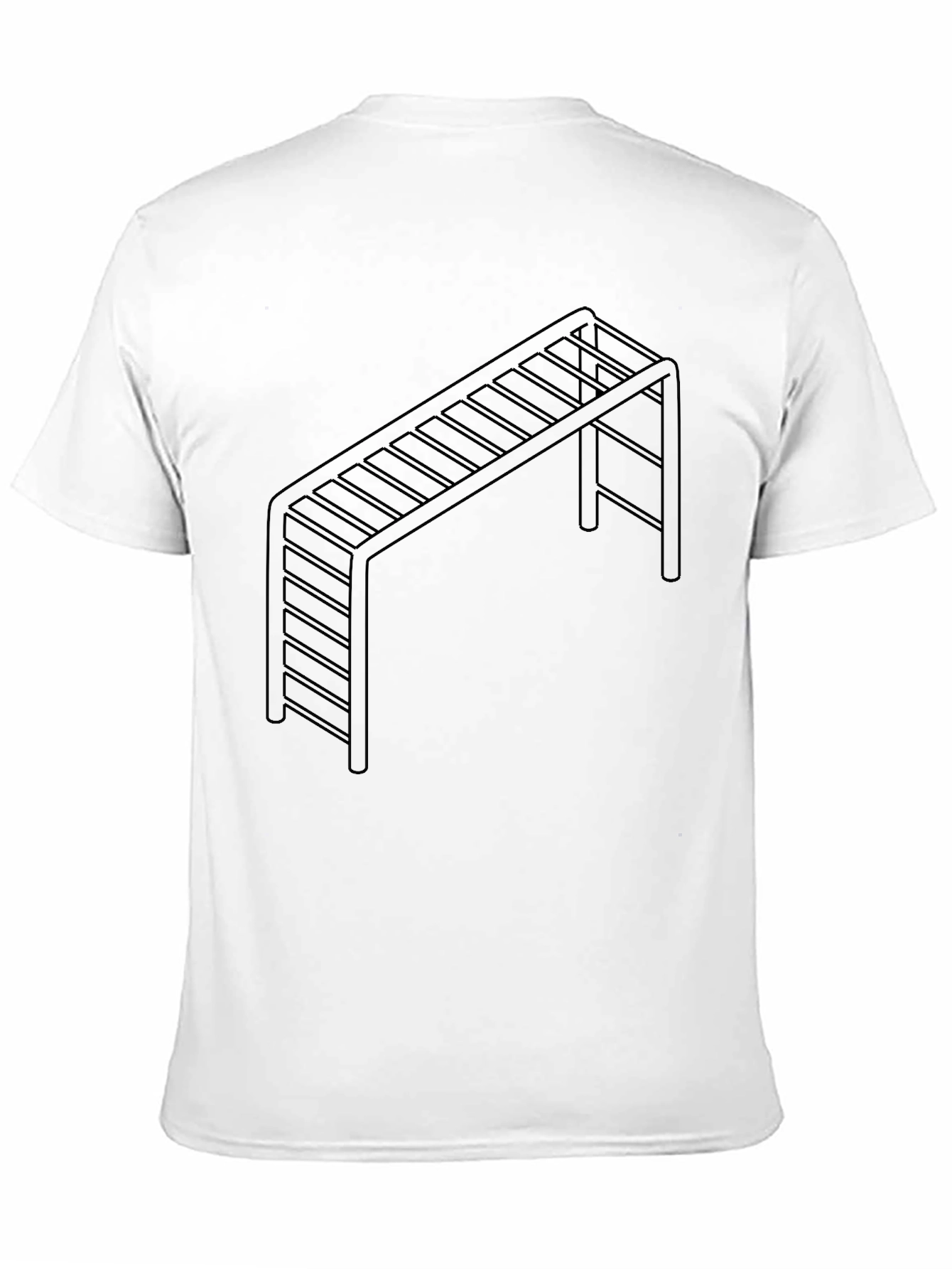 Black Abstract Monkey Bar T-Shirt view 11