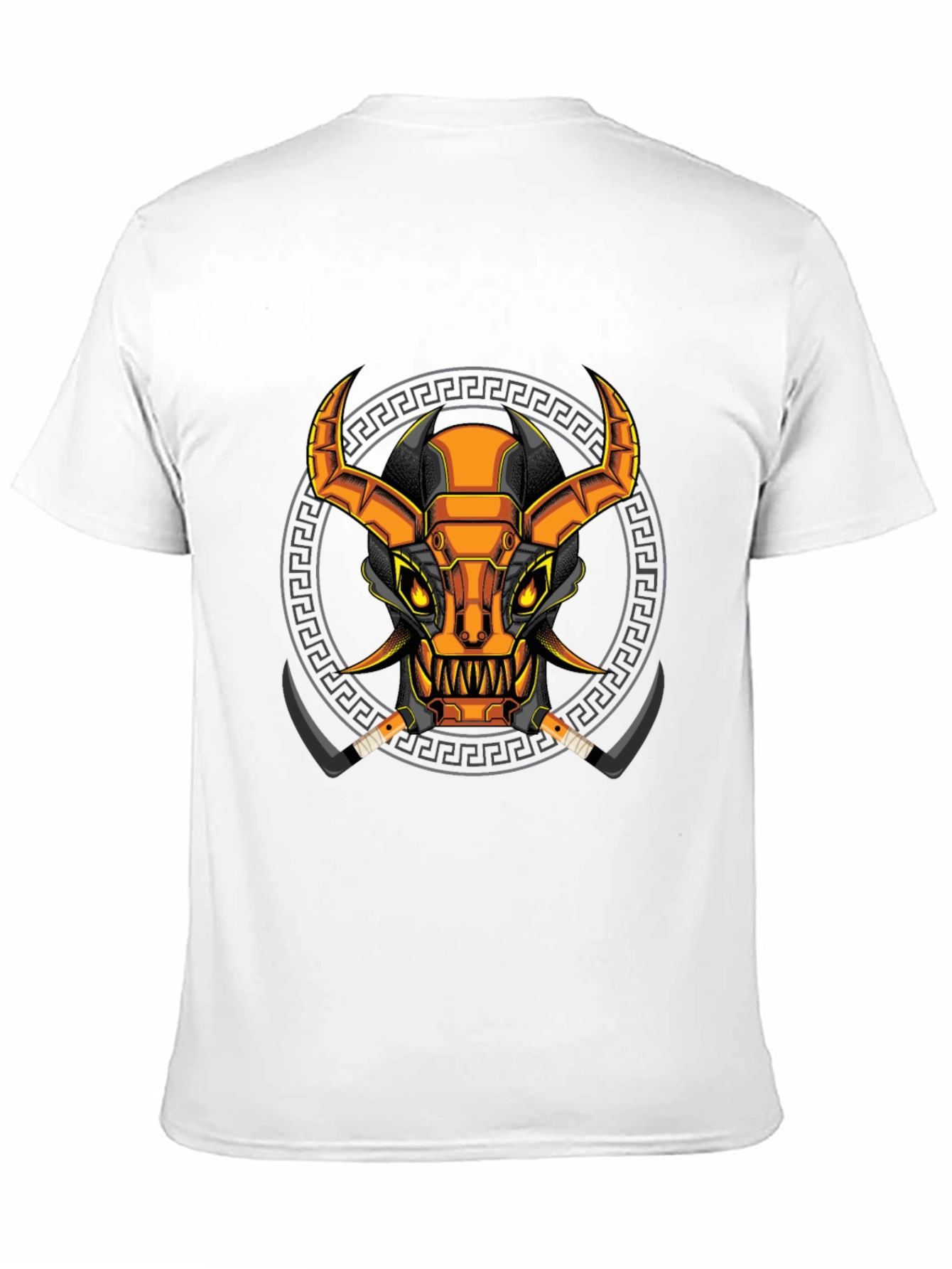 Black Cyberpunk Bull T-Shirt - Unique Graphic Tee view 11