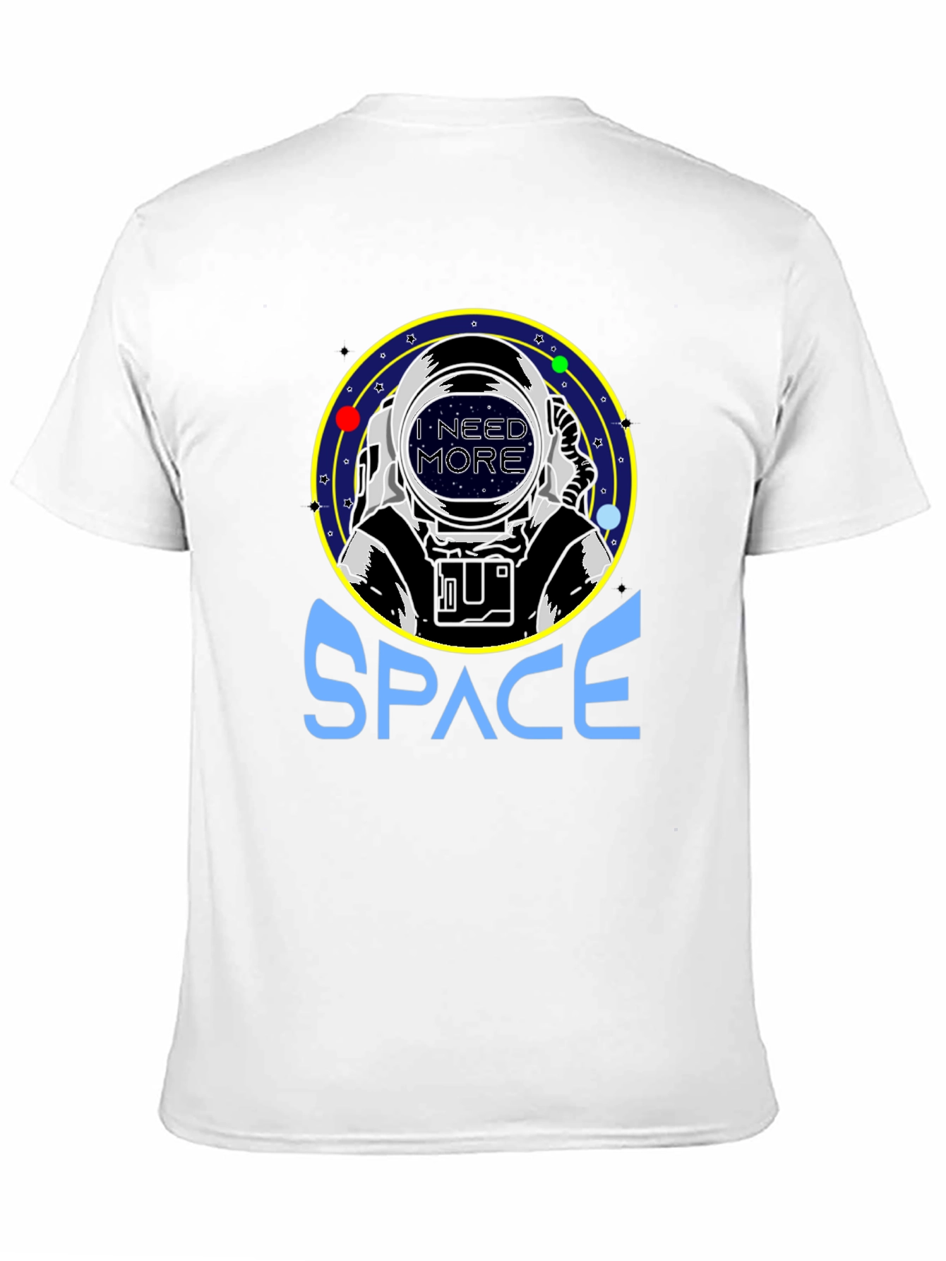Black I Need More Space T-Shirt - Astronaut Graphic Tee view 11