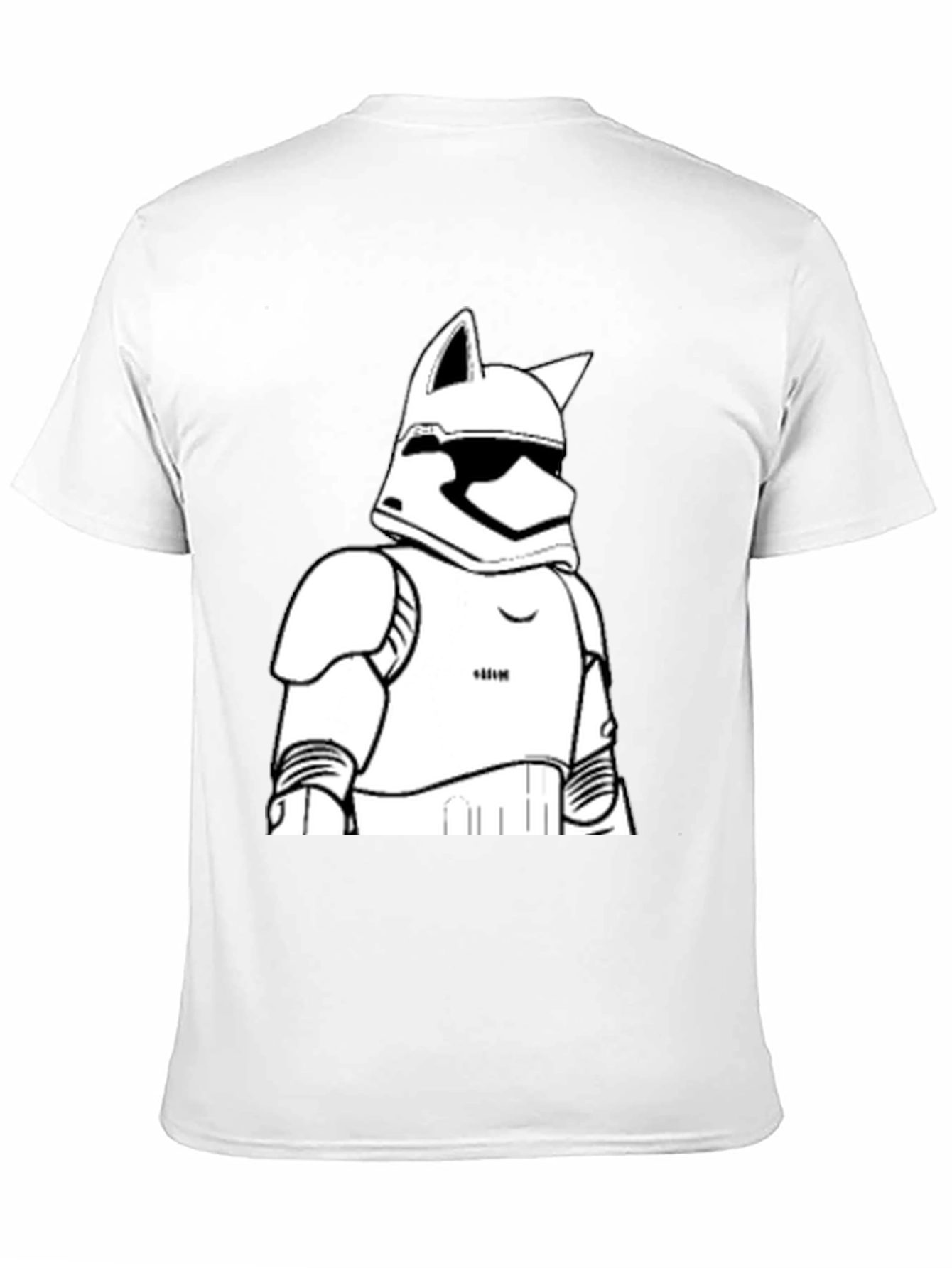 Black Stormtrooper Cat T-Shirt - Black, Graphic Tee view 11