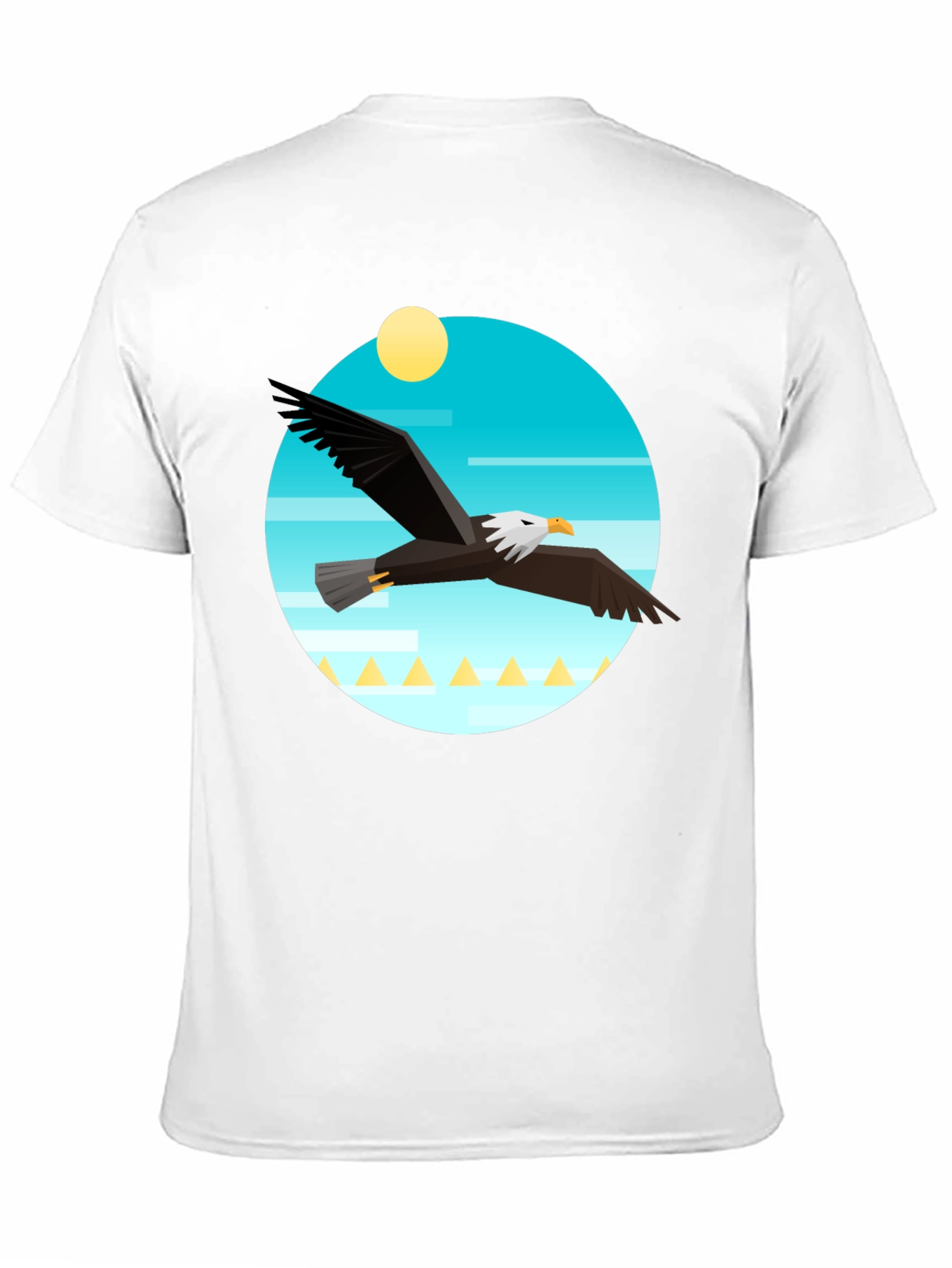 Black Eagle Graphic Tee - Men's Black Crew Neck T-Shirt view 11