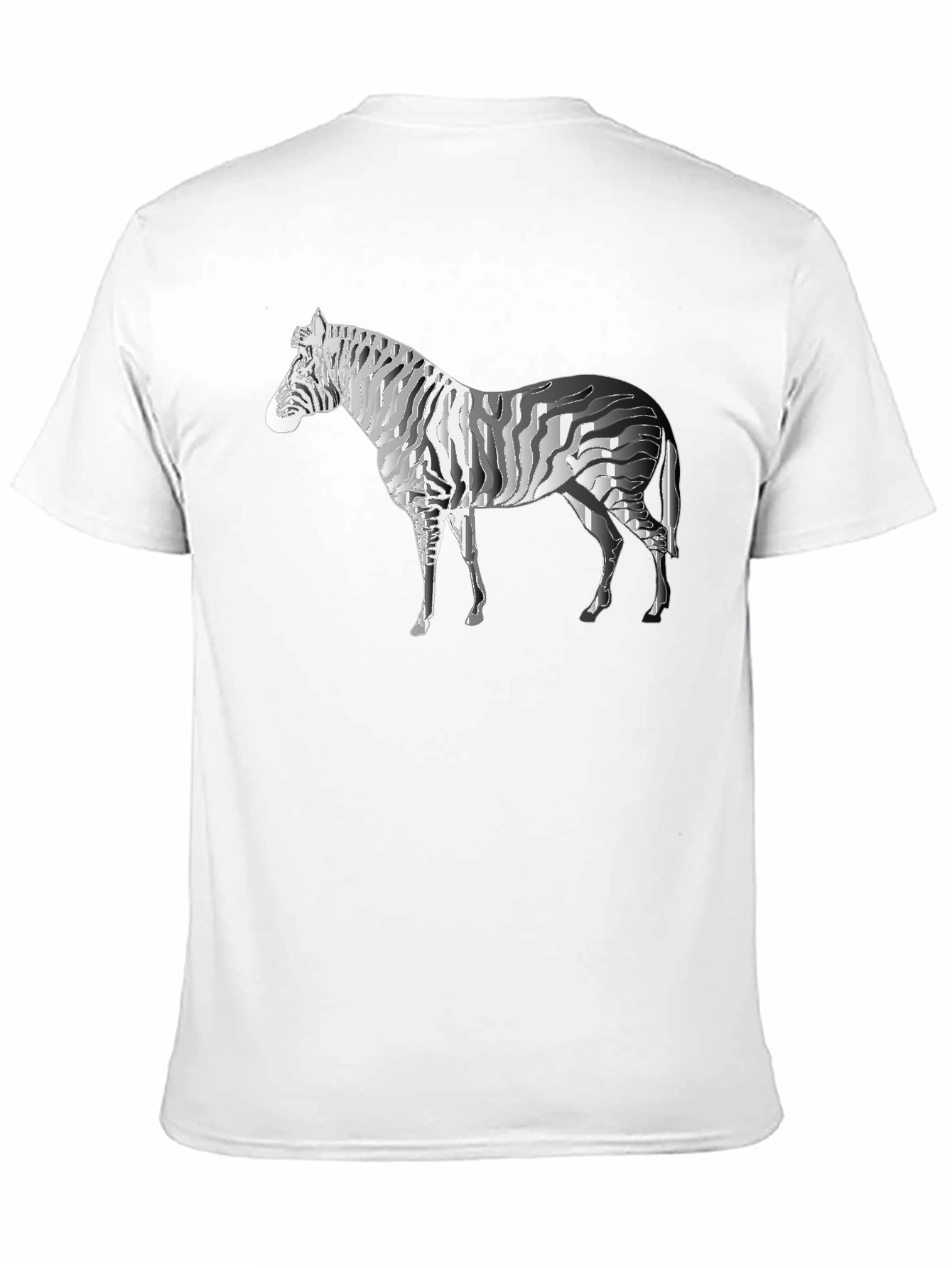 Black Zebra Graphic Tee - Stylish Men's Black T-Shirt view 11