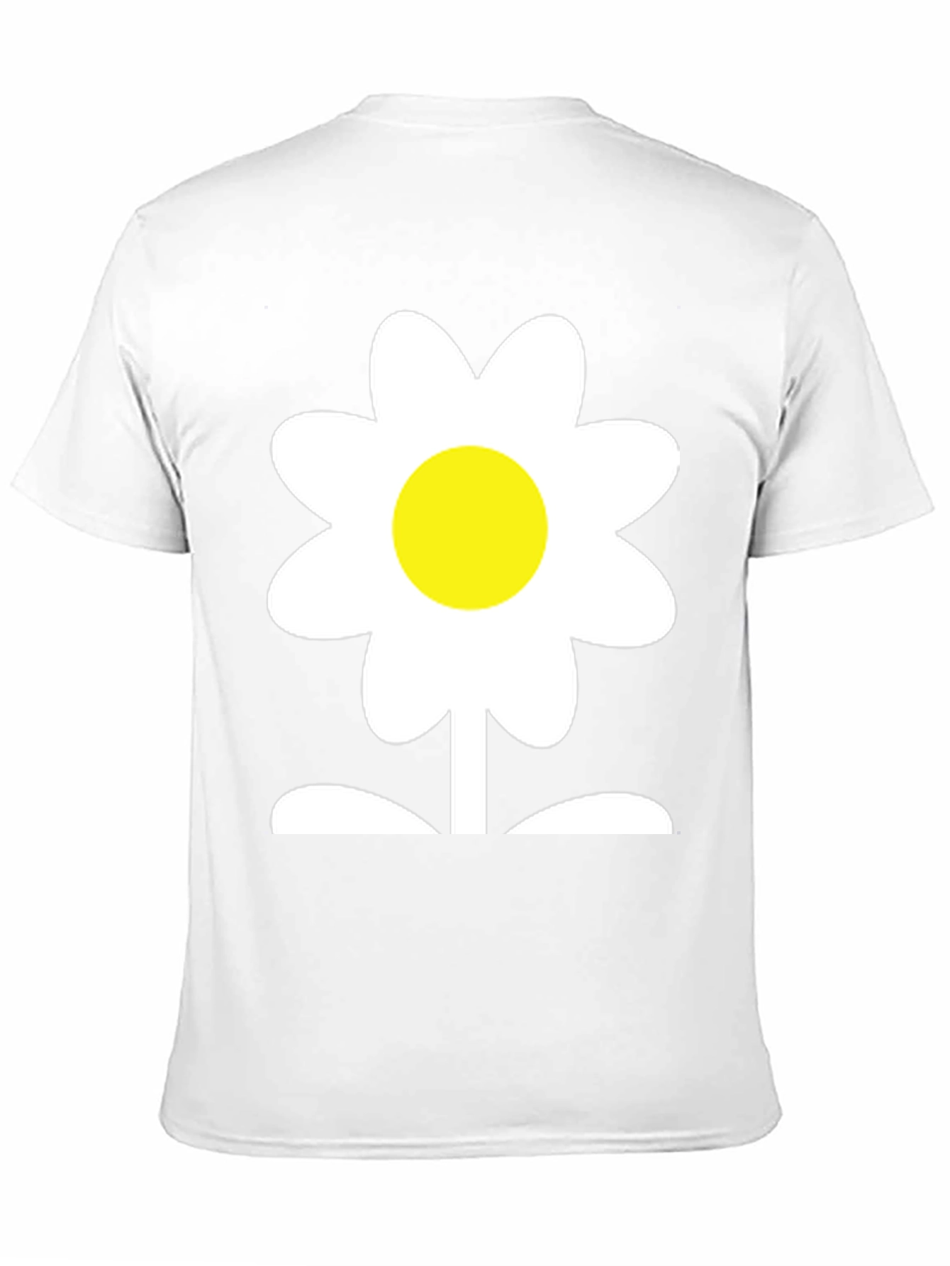 Black Daisy Flower Graphic Tee - Soft Cotton Blend view 11