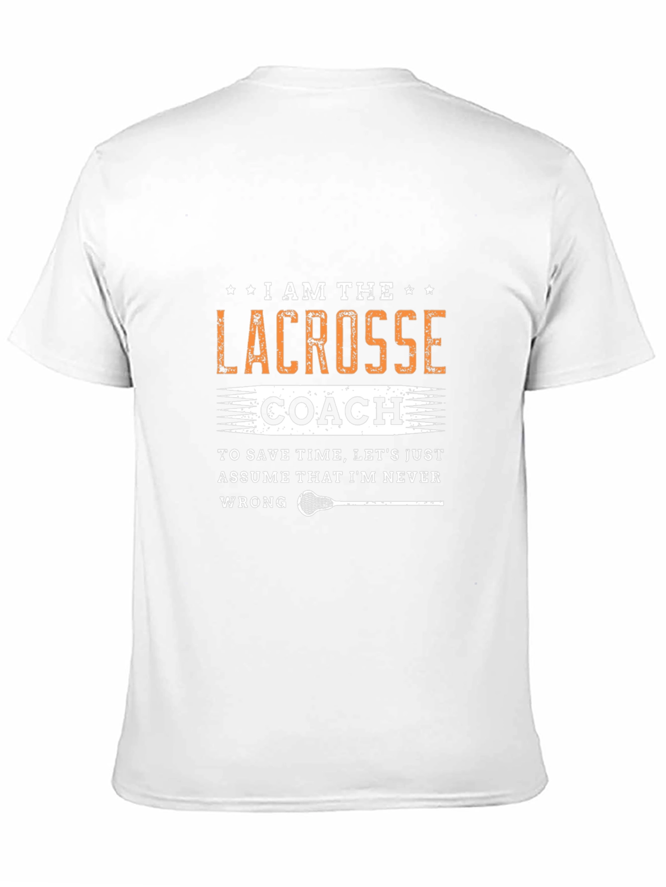 Black Lacrosse Coach T-Shirt - Never Wrong Tee view 11