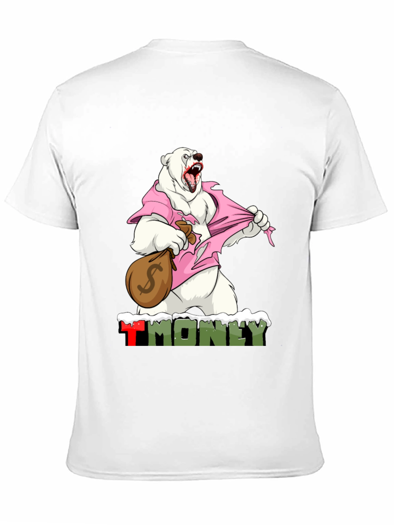 Black Polar Bear Money T-Shirt view 11