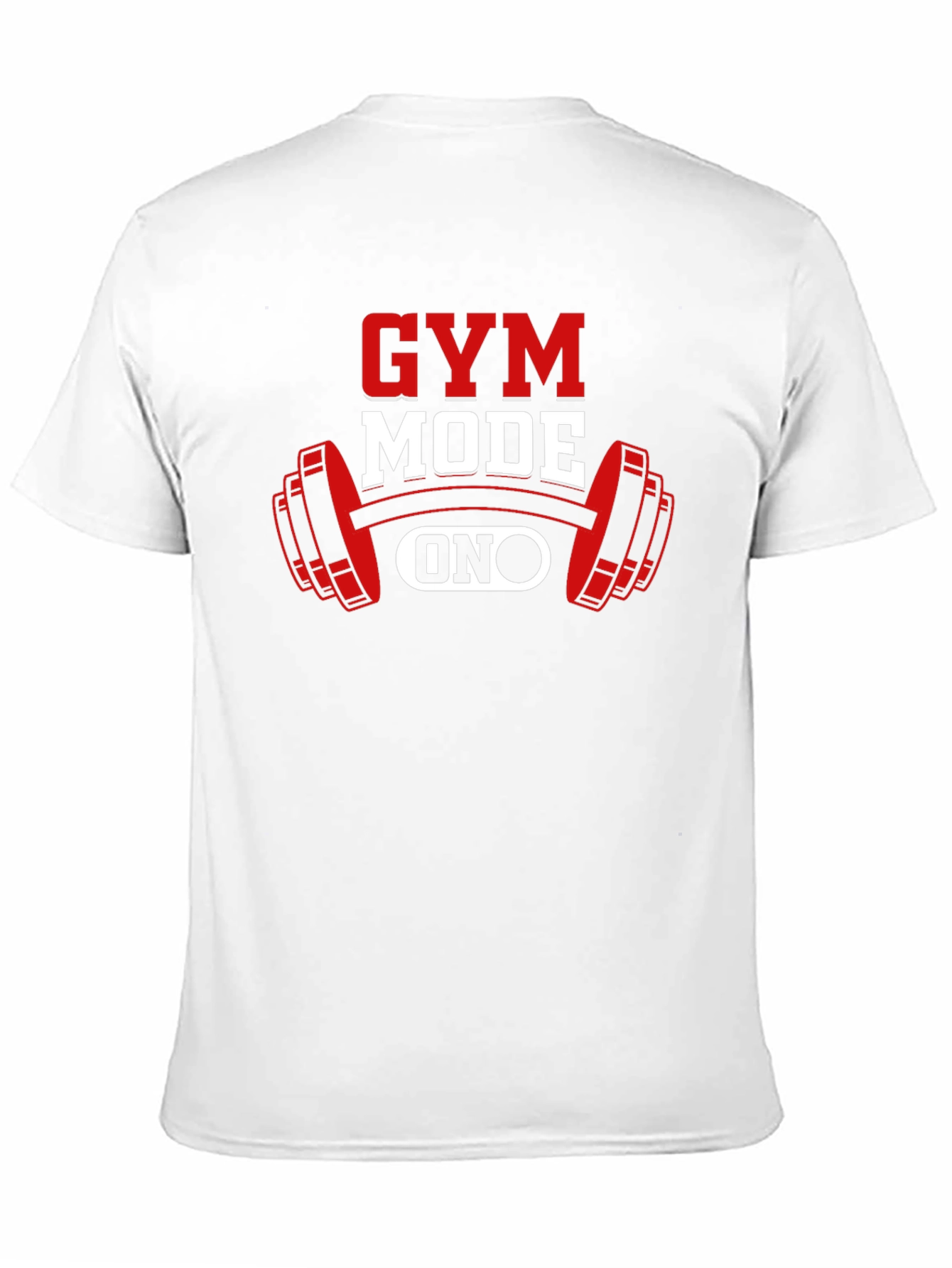 Black Gym Mode On T-Shirt - Black Fitness Apparel view 11