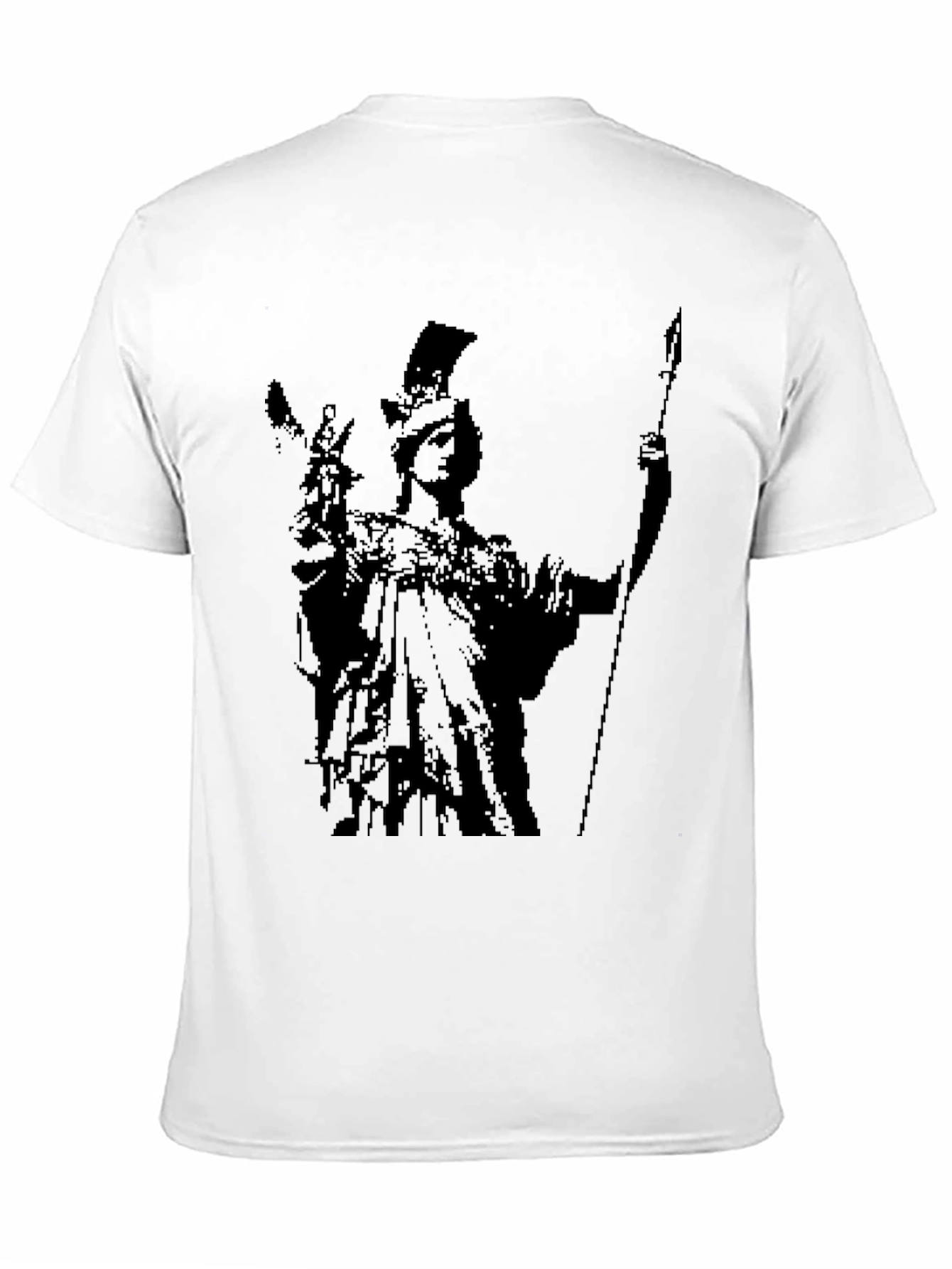 Black Athena Graphic Tee - Black Cotton Blend view 11