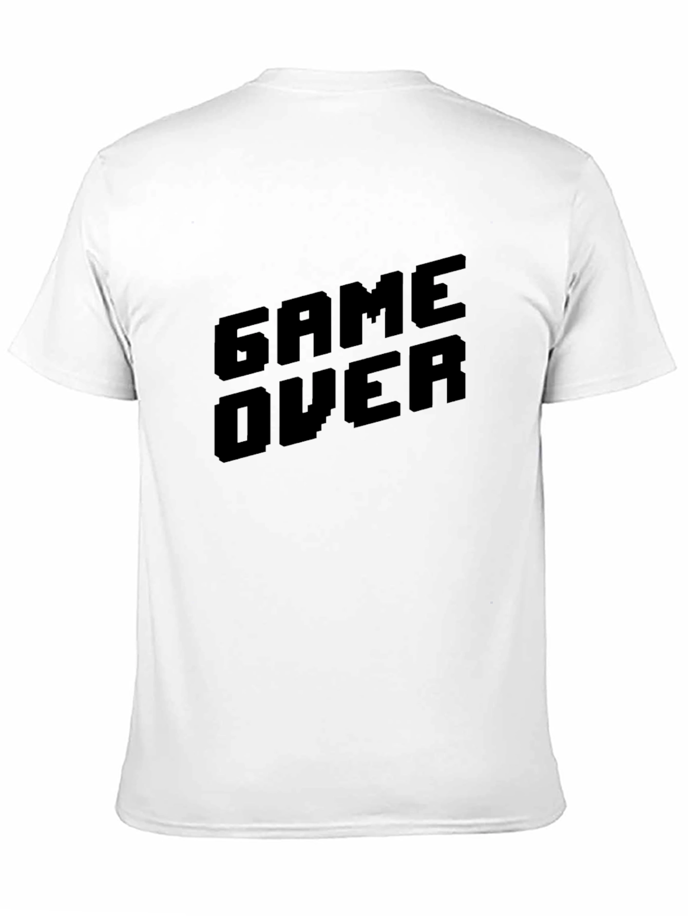 Black Game Over Black T-Shirt - Gamer Style Tee view 11
