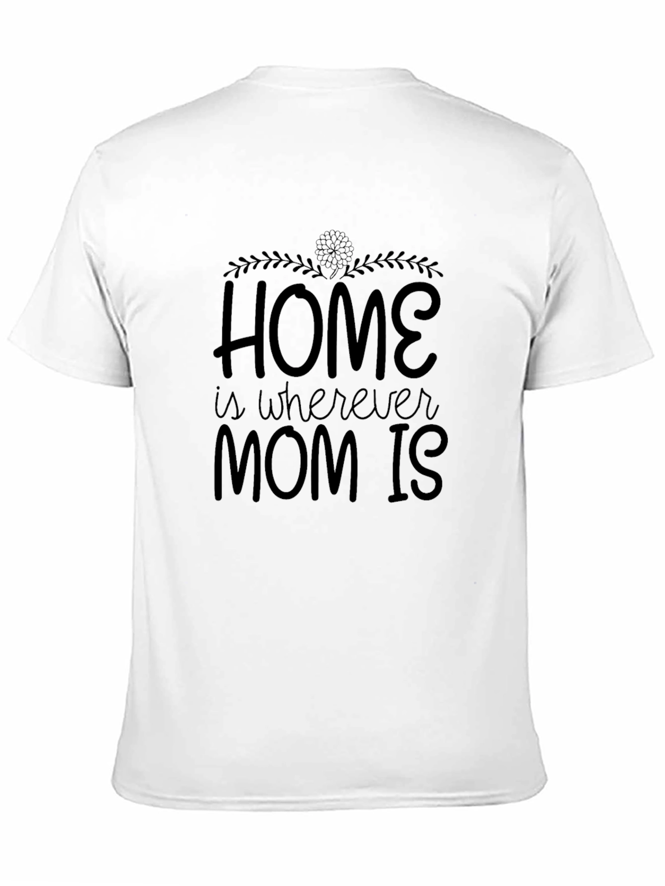 Black Home is Where Mom Is - Black T-Shirt view 11