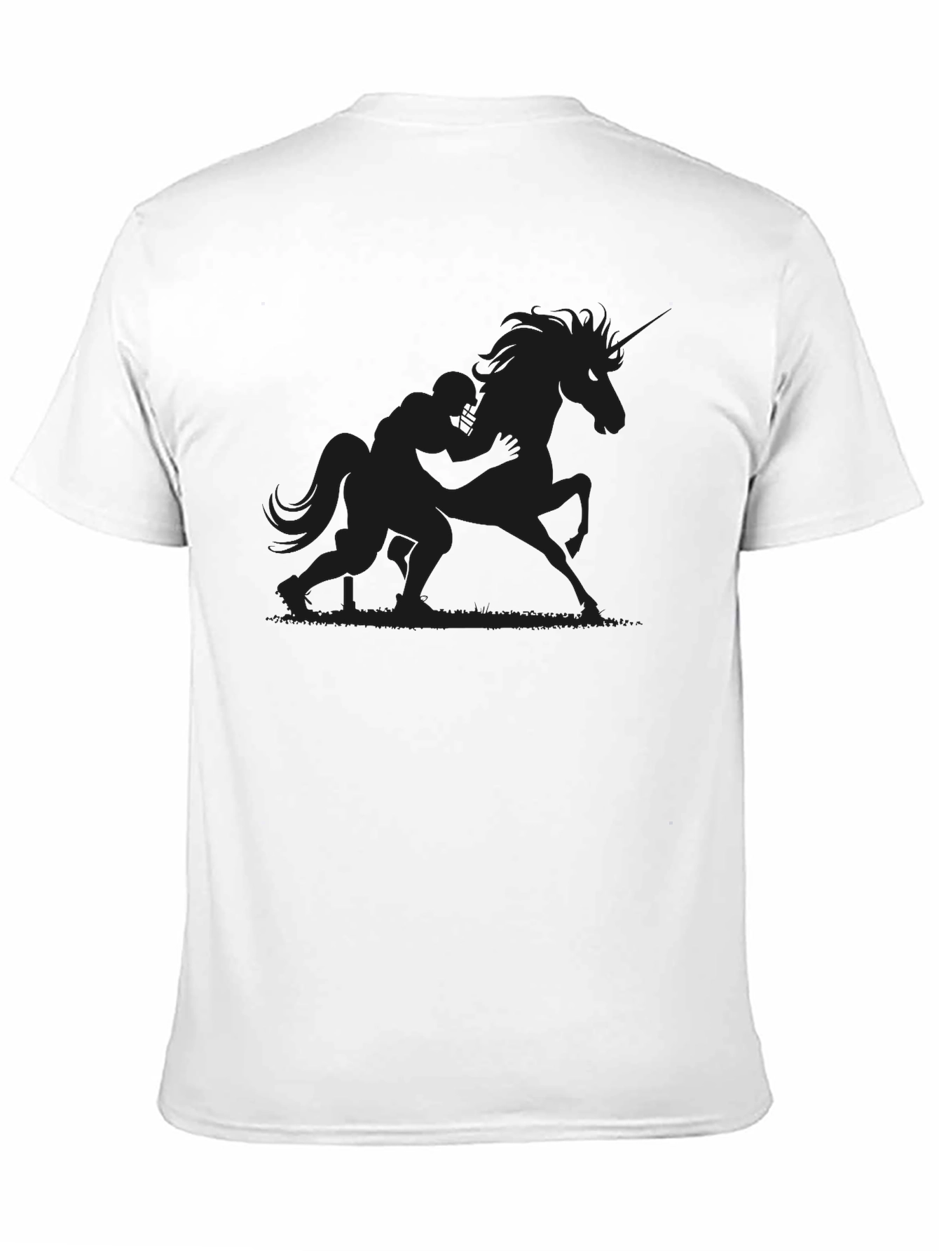 Black Unicorn Rider Graphic Tee - Men's Black T-Shirt view 11