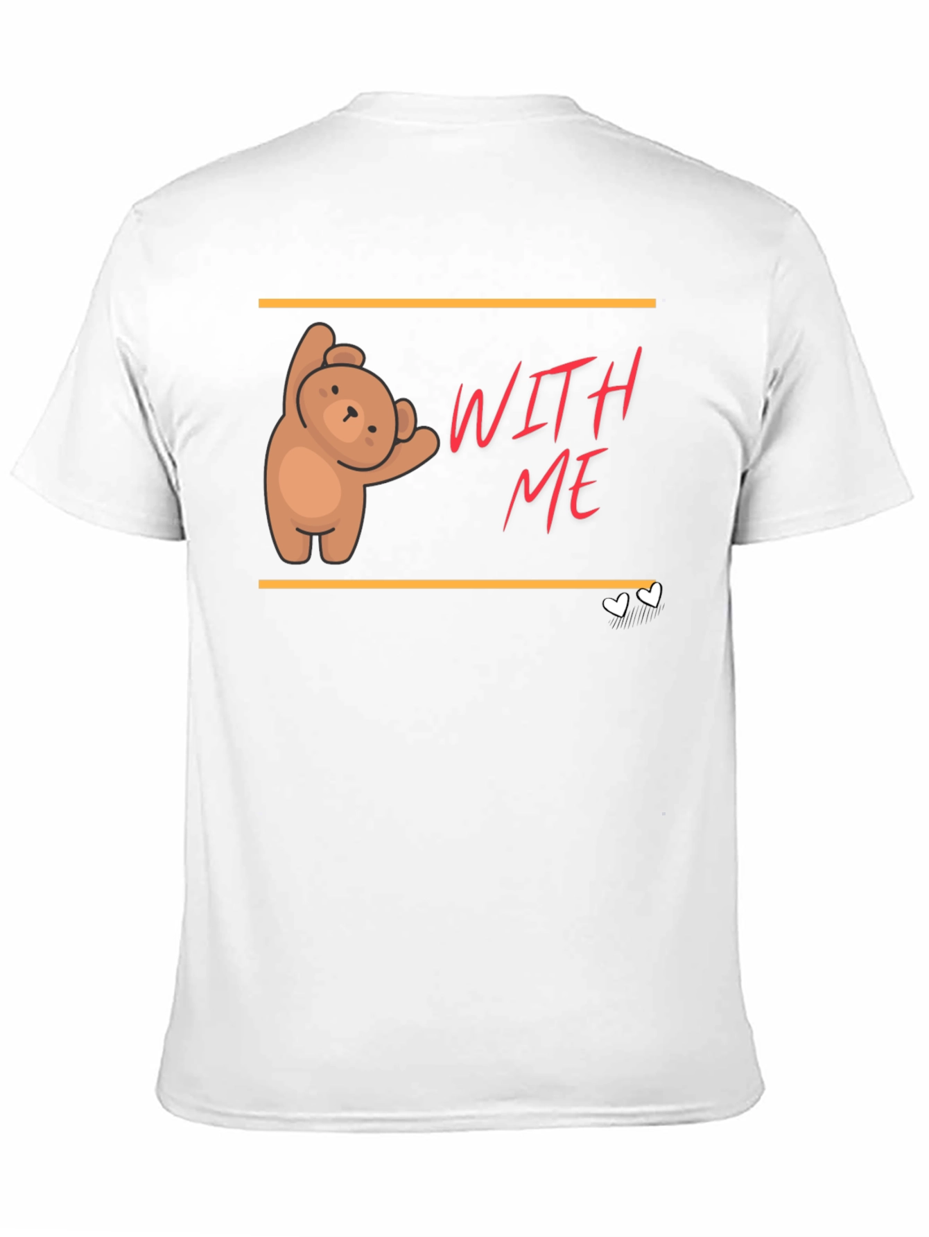 Black Cute Bear Graphic T-Shirt - With Me view 11