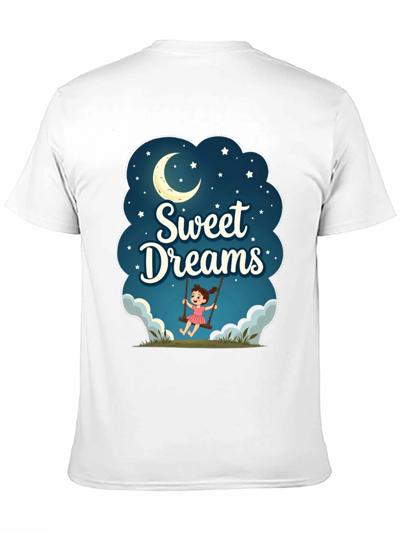 Black Sweet Dreams Graphic T-Shirt - Night Theme view 11