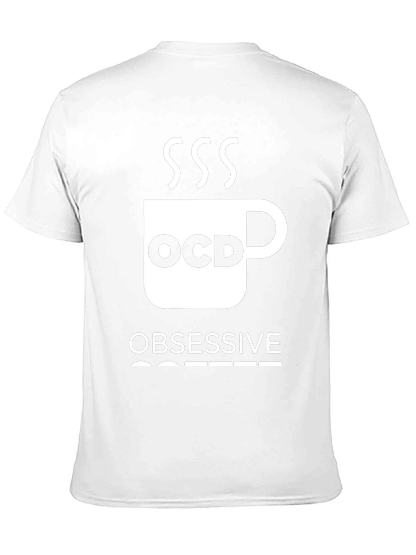 Black Obsessive Coffee Disorder T-Shirt - Funny OCD Coffee Lover Tee view 11