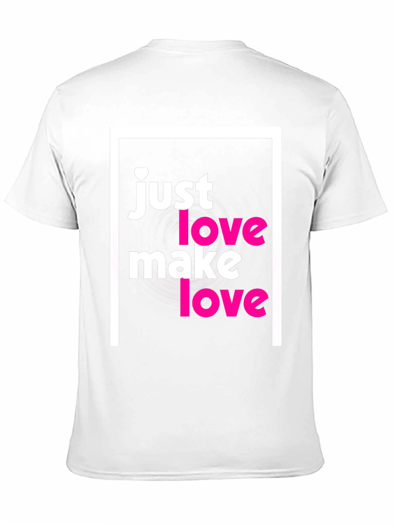 Black Just Make Love T-Shirt - Soft Cotton Tee view 11