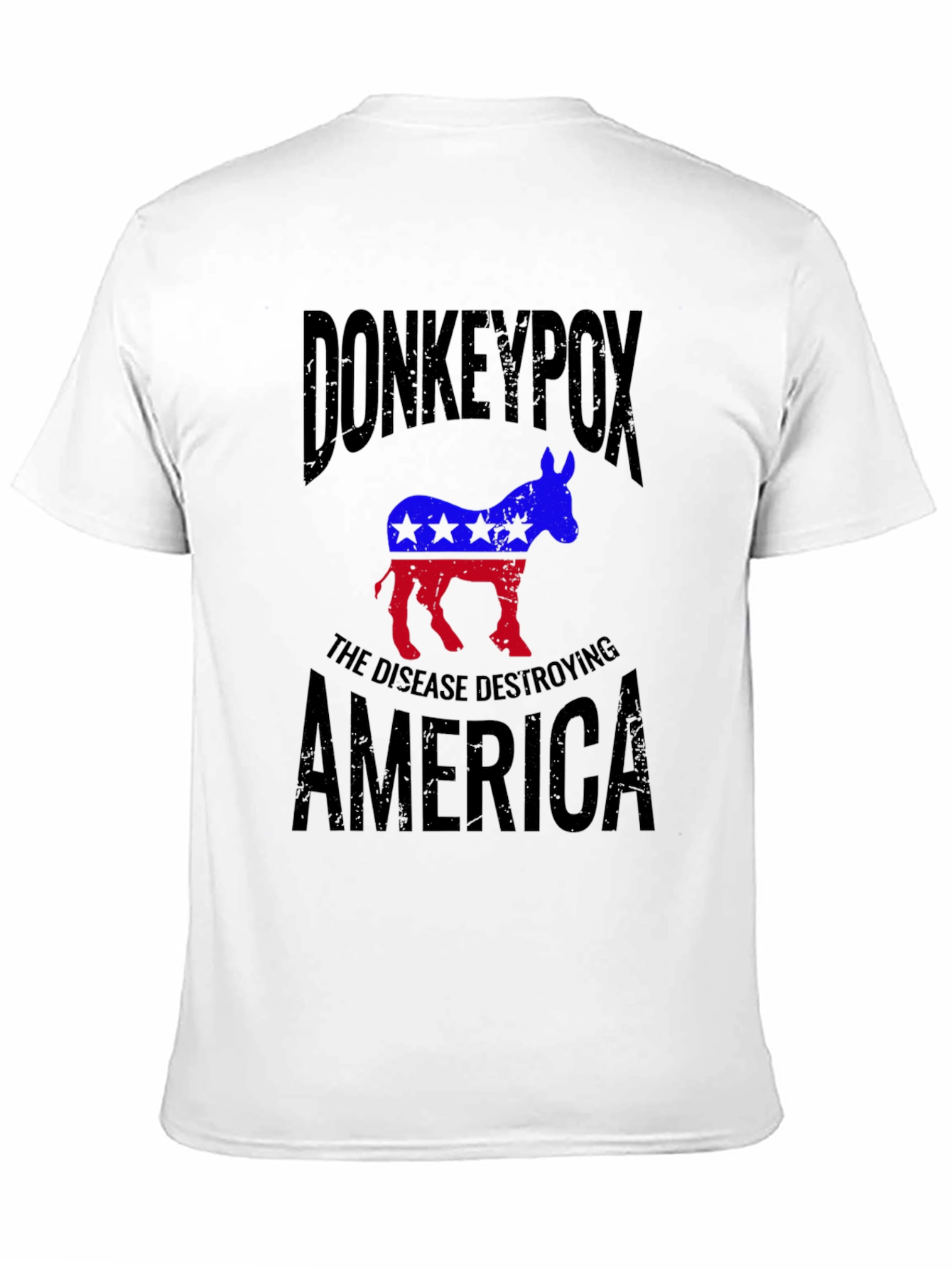 Black Donkeypox Graphic T-Shirt view 11