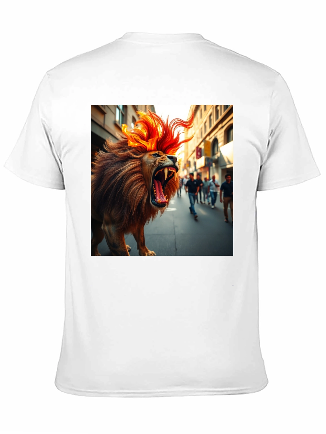 Black Roaring Lion Graphic Tee - Bold Streetwear view 11