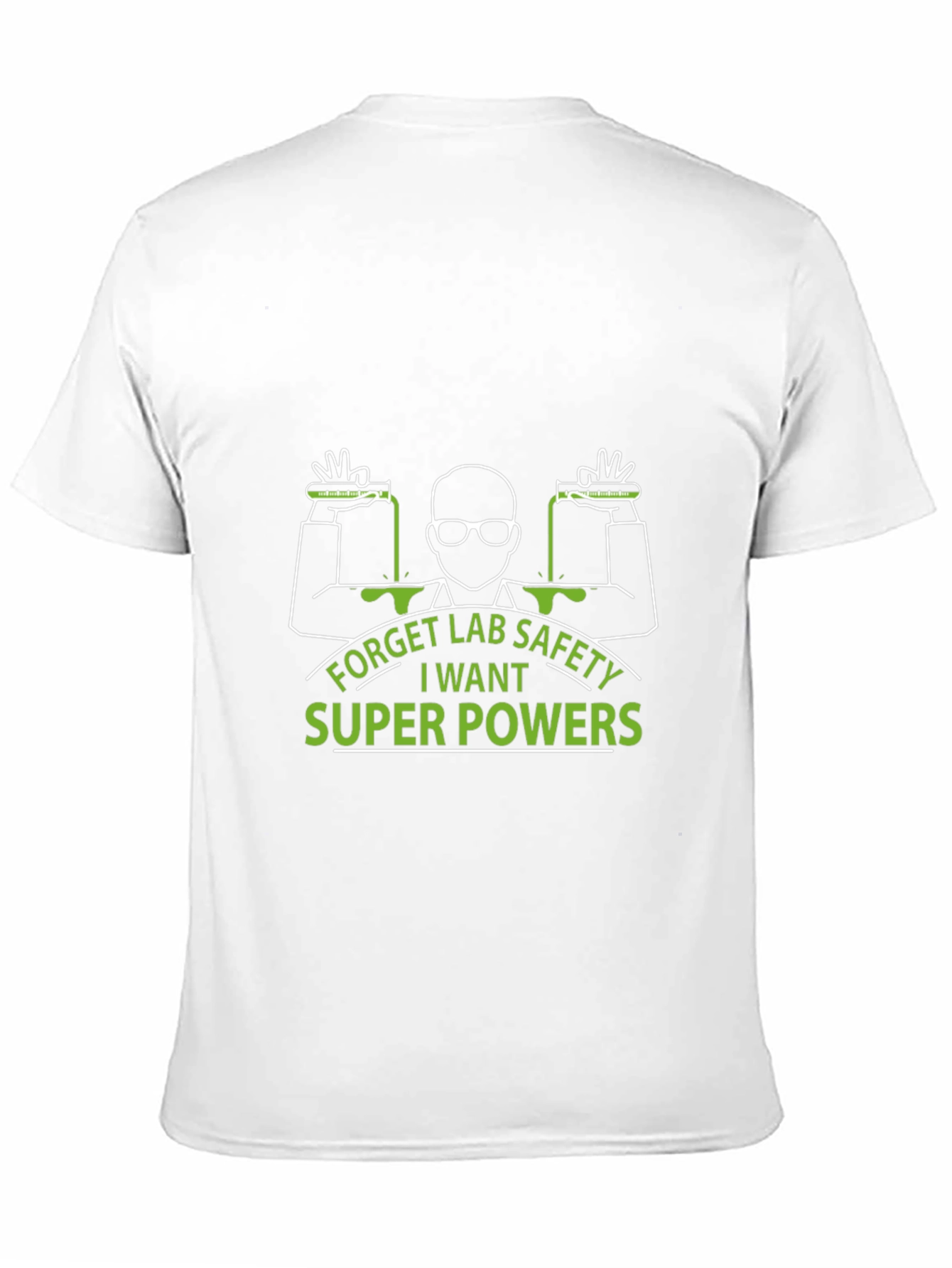Black Forget Lab Safety T-Shirt - Super Powers view 11