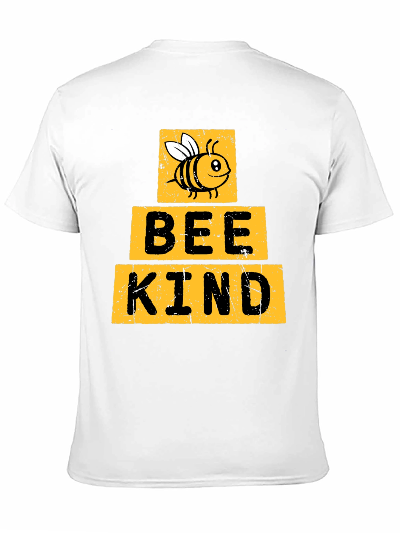 Black Bee Kind T-Shirt - Black Crew Neck view 11