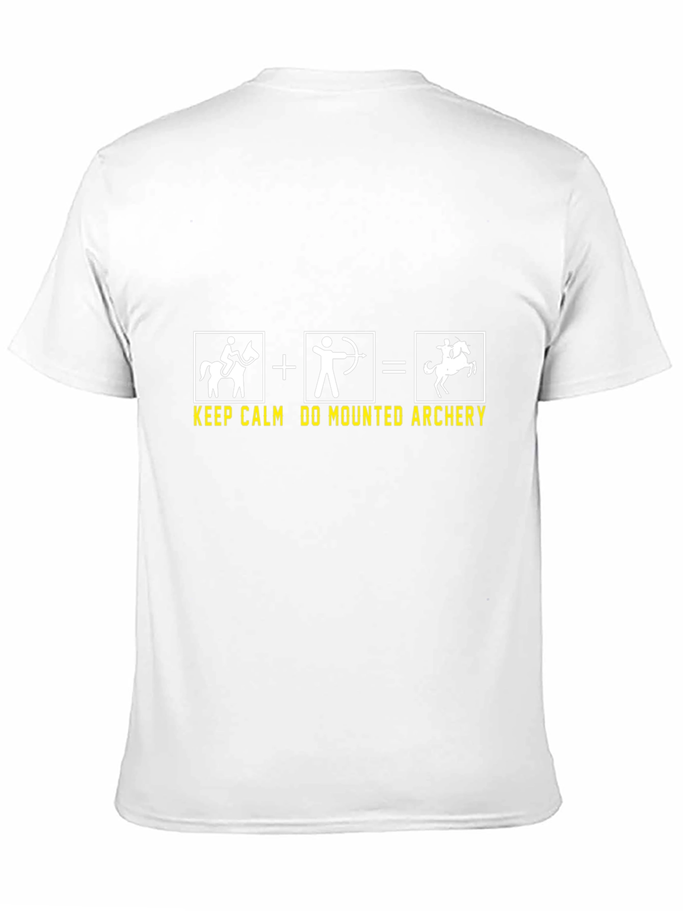 Black Mounted Archery T-Shirt - Keep Calm & Do Archery view 11