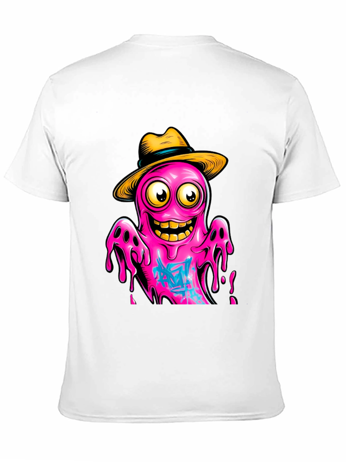 Black Cartoon Octopus T-Shirt - Funky Graphic Tee view 11