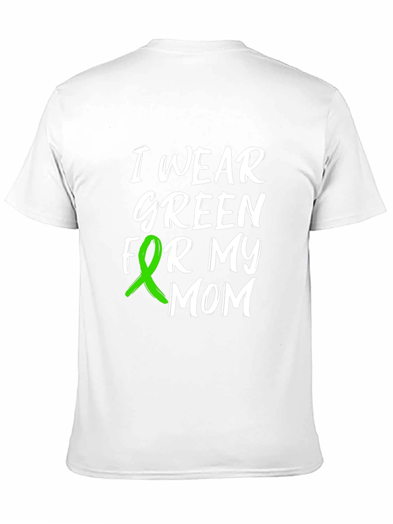 Black I Wear Green For My Mom Awareness T-Shirt view 11