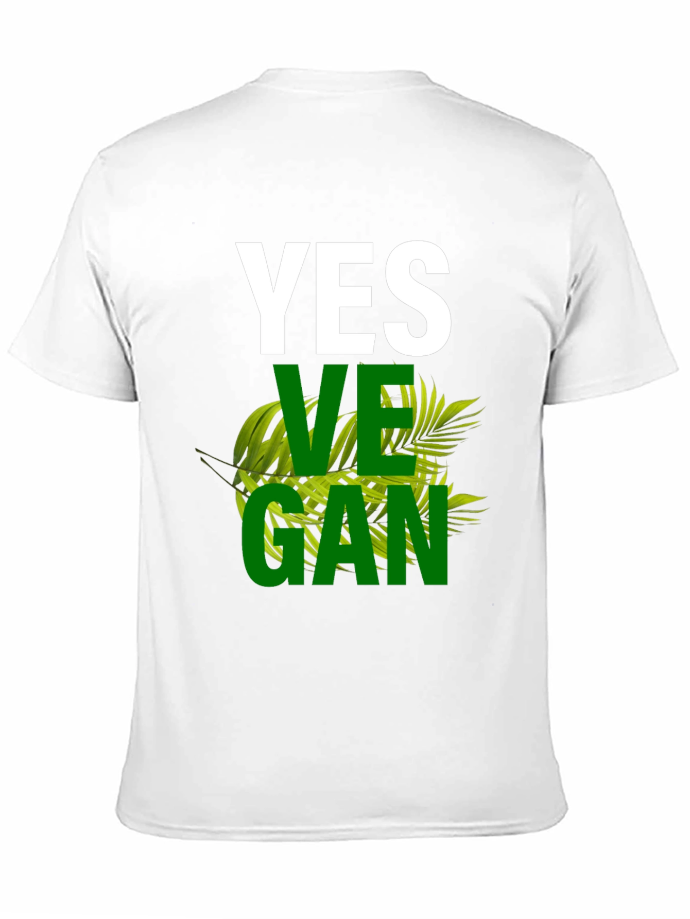 Black Yes Vegan Graphic T-Shirt view 11