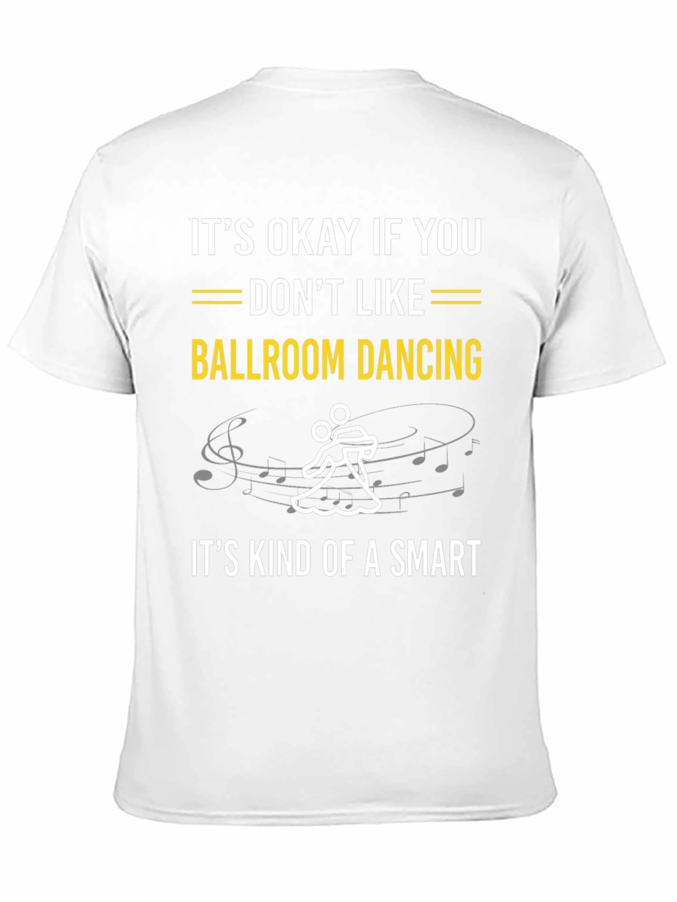 Black Ballroom Dancing Smart T-Shirt - Funny Dance Tee view 11