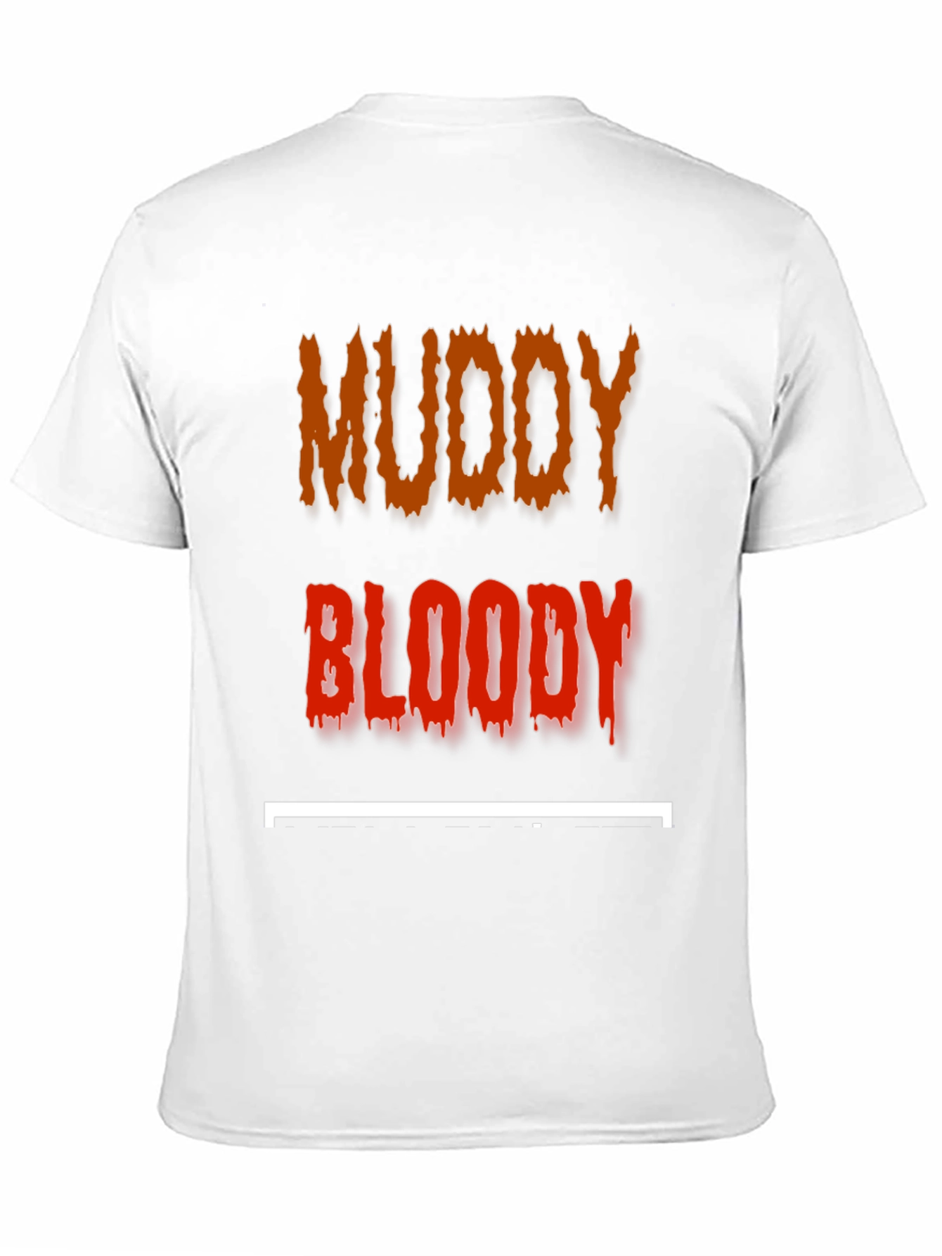 Black Muddy Bloody T-Shirt - Edgy Graphic Tee view 11